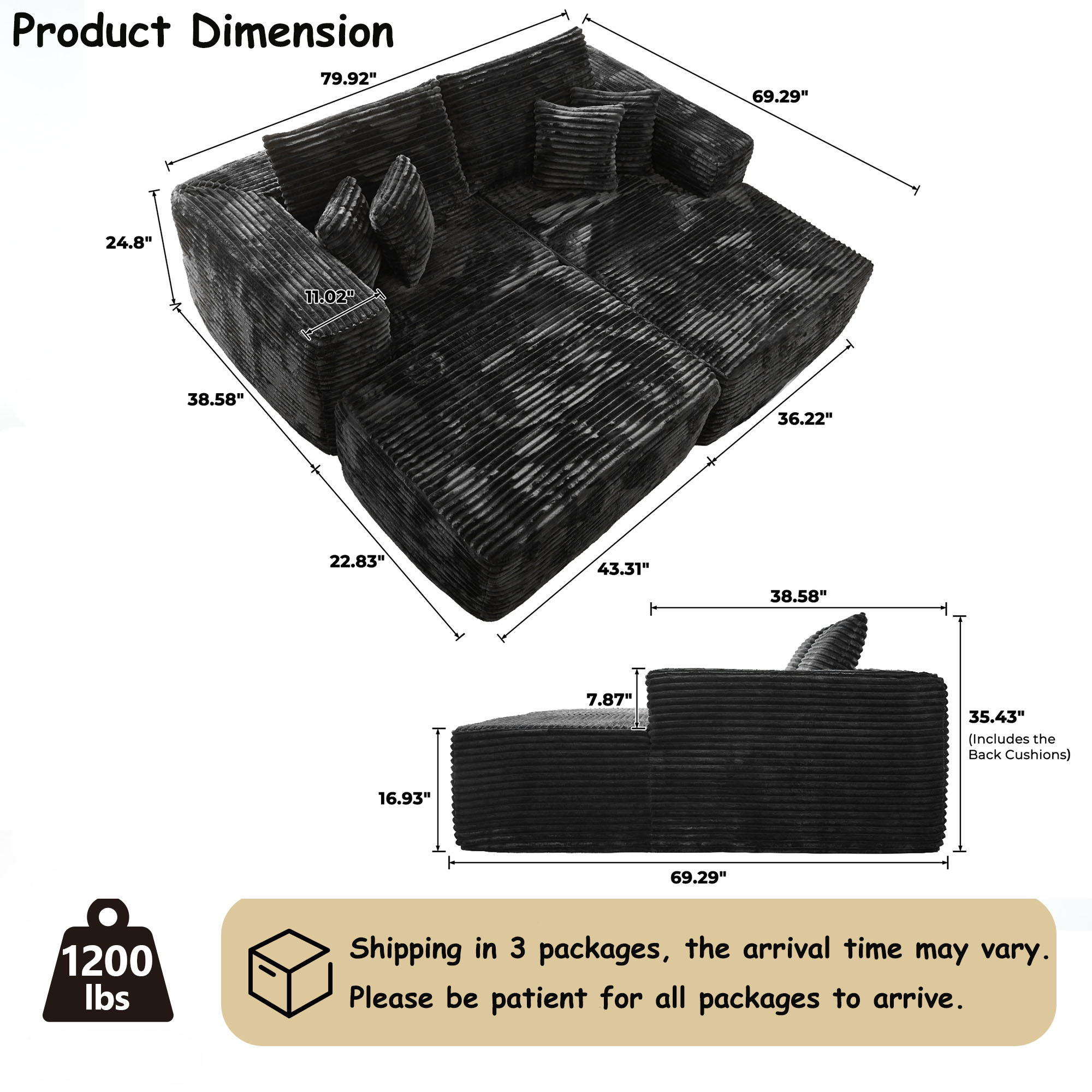 ALTRIGUS 6L-MOMOR430-AL Sofas-Loveseats - View #2