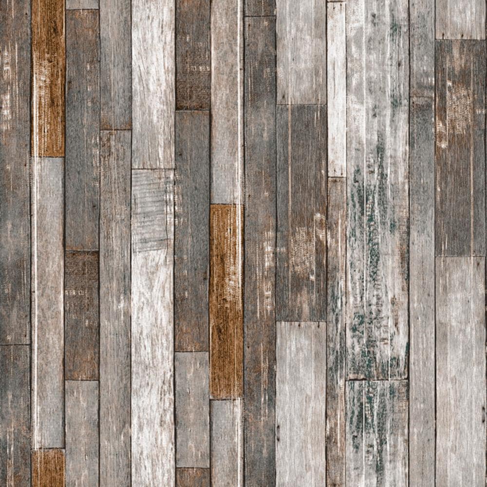 Dundee Deco Falkirk Ophia 57.75-sq ft Grey, Brown Vinyl Wood Unpasted ...