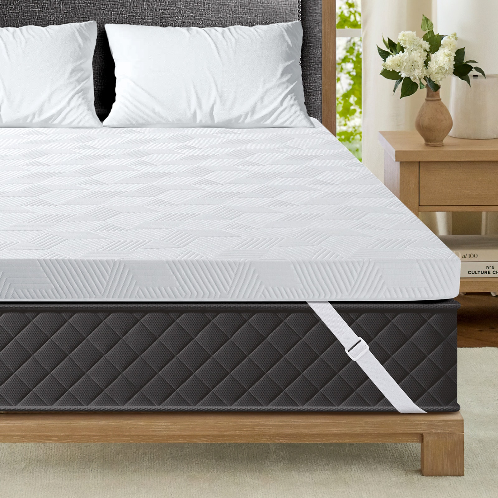 JEAREY JE-MHWKQC-WH-K Mattress-Covers - View #2