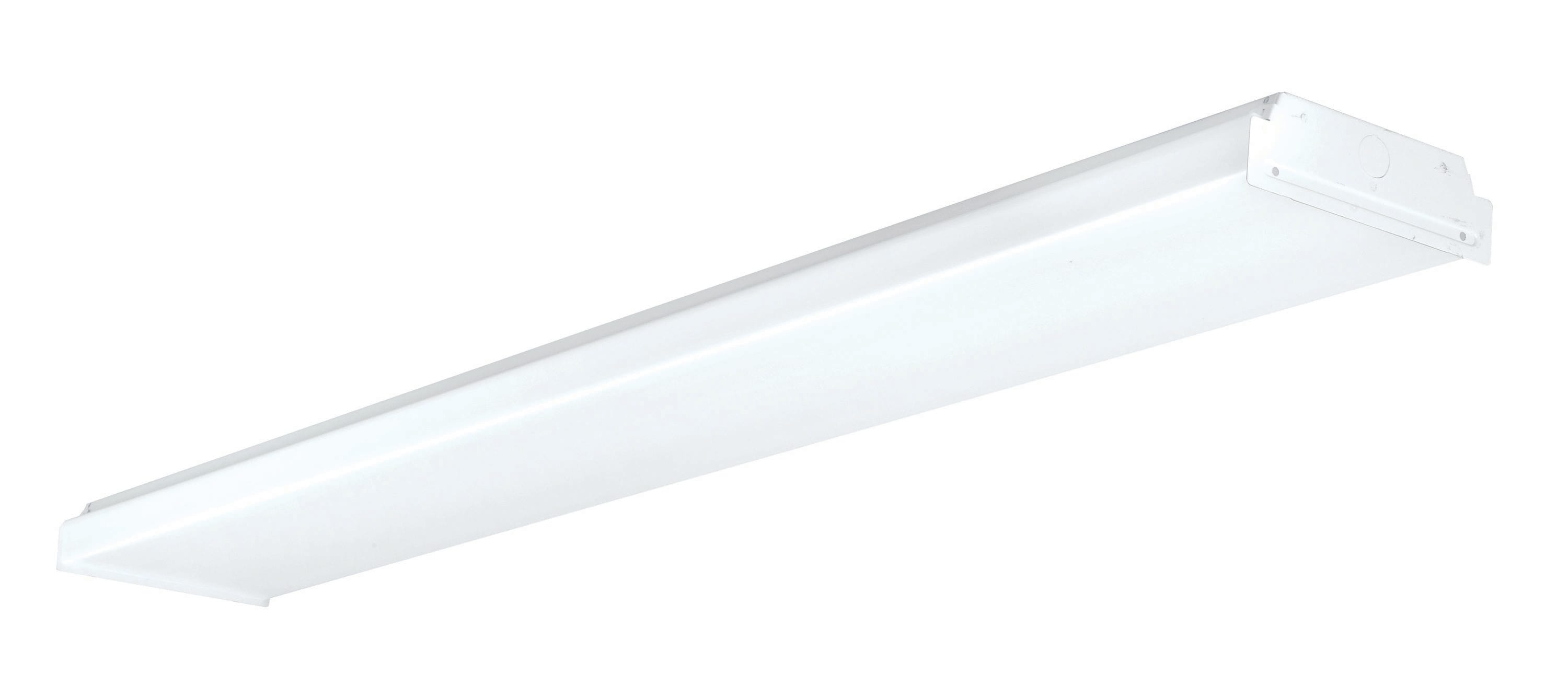 AFX LWL07485000LAJD2 LED Wrap 2 -Light 6.94-in Polished White Integrated LED Flush Mount Light