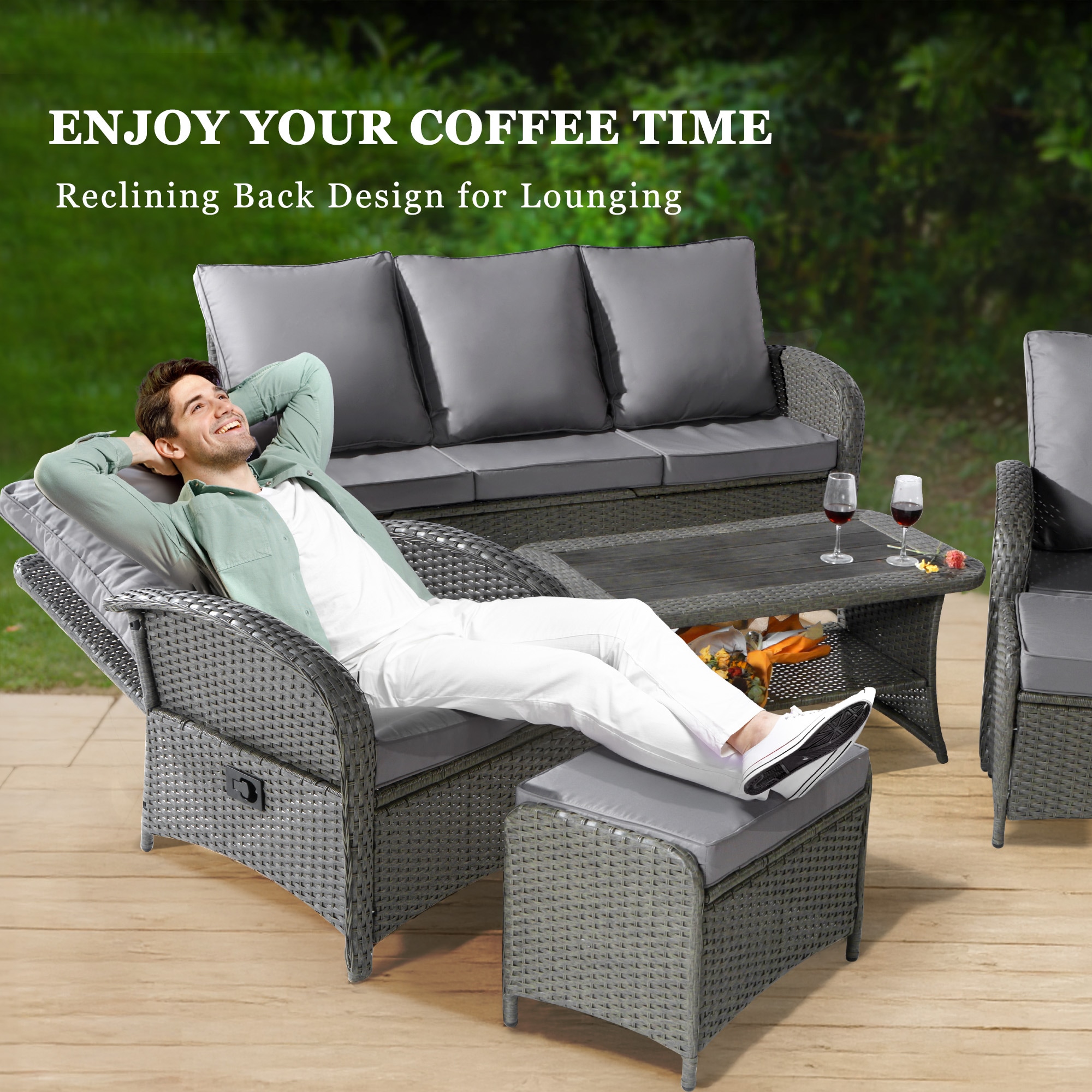 NOBLEMOOD LS-2032GR Patio-Conversation-Sets - View #2