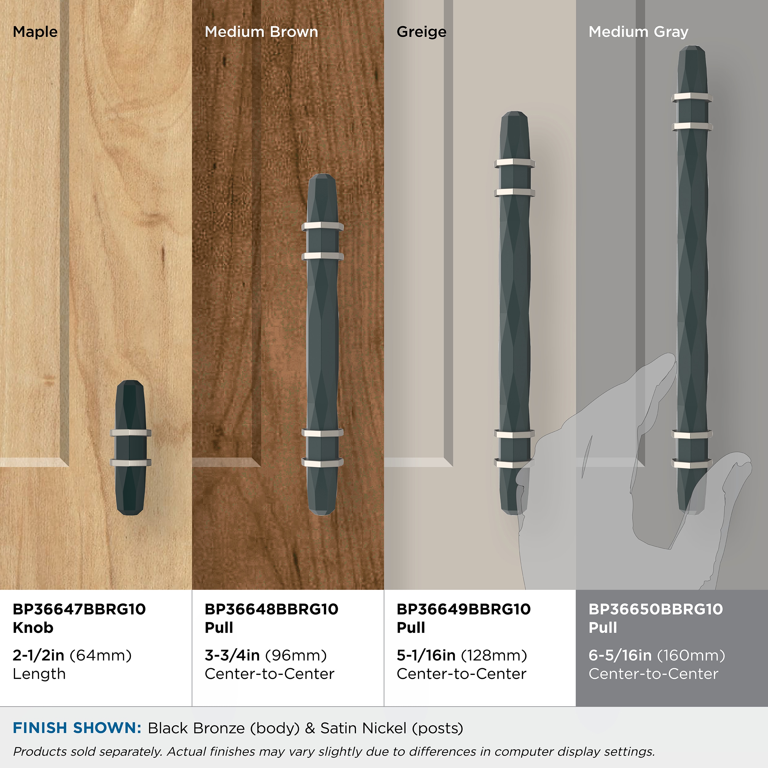 Amerock BP36650BBRG10 Cabinet-Pulls - View #9
