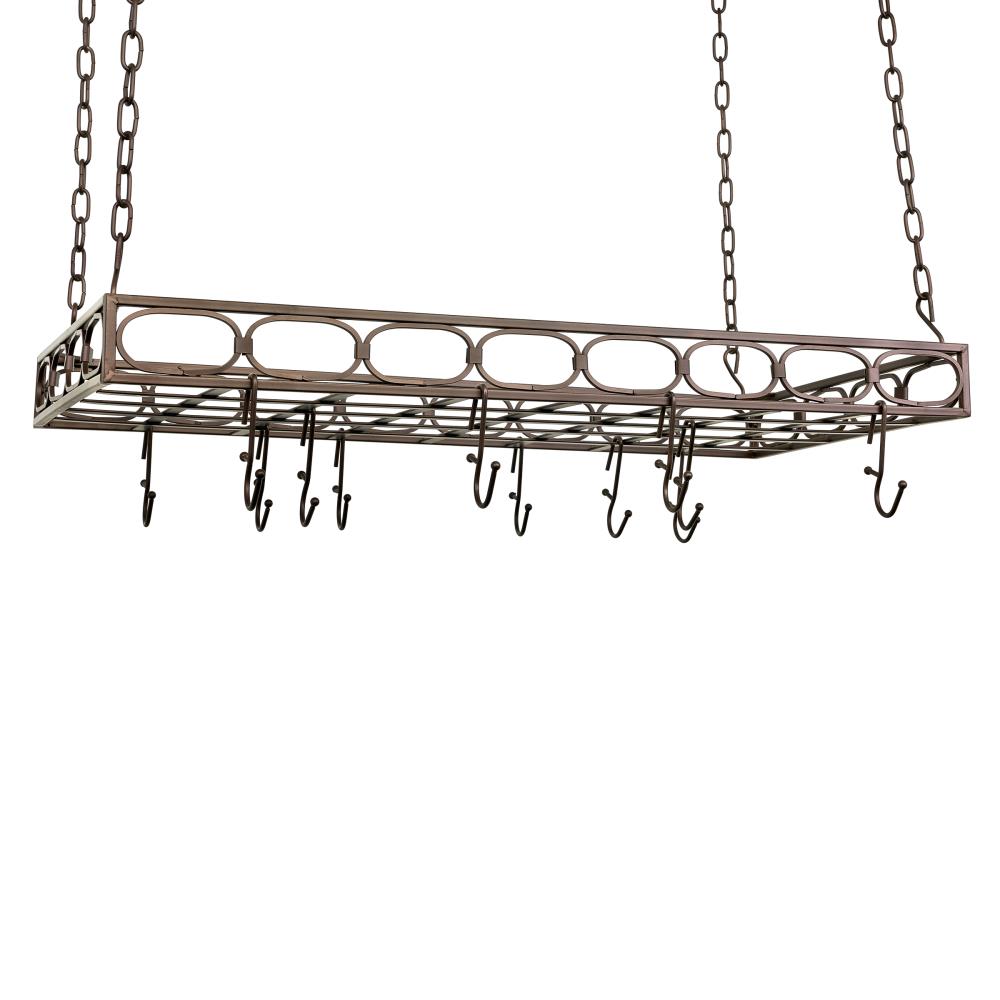 Old Dutch 105BZ 18-in x 36-in Oiled Bronze 16-Hook Pot Rack
