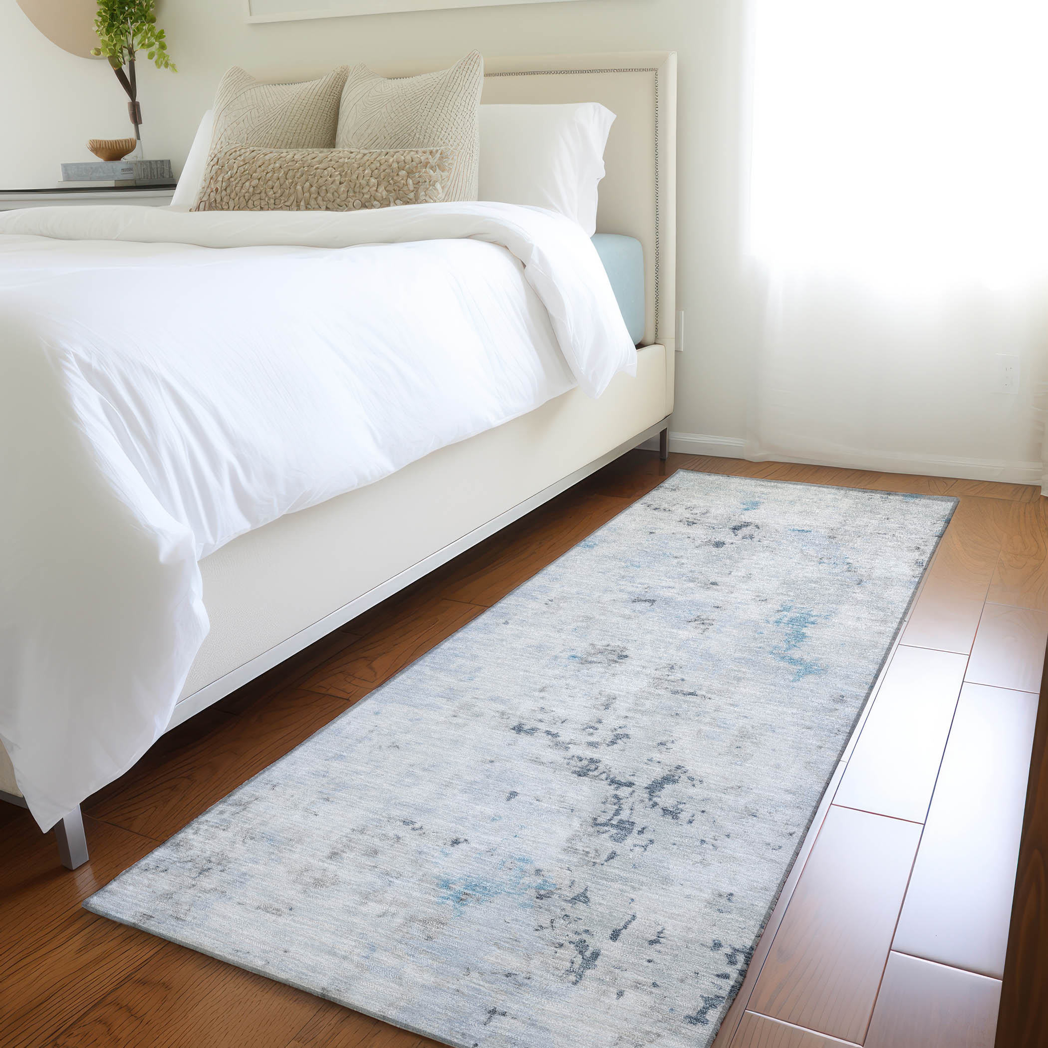 Addison Rugs ACN1753SK2X8 Chantille ACN1753SK 2 x 7 (ft) Loomed Sky Rectangular Indoor/Outdoor Machine washable Pet Friendly Area rug