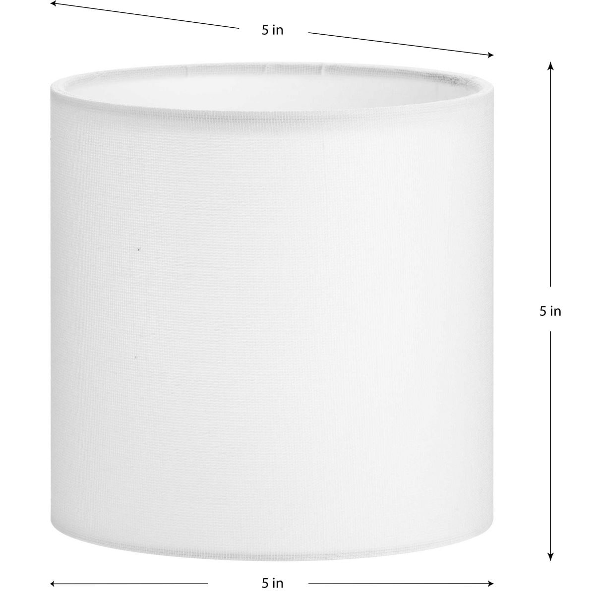 Elara White Linen Drum Chandelier Shade