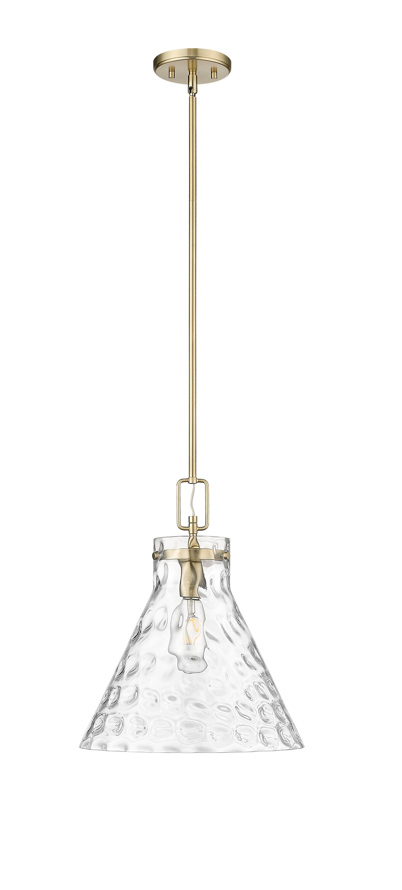 Millennium Lighting 20201-MG Barlon Modern Gold Modern/contemporary Clear glass Cylinder Medium Hanging Pendant light