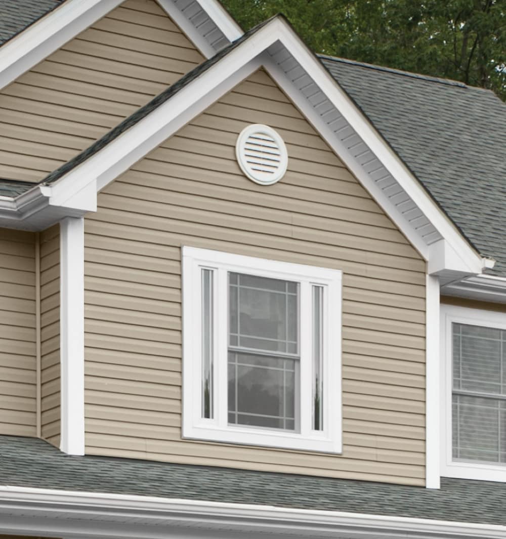 Georgia-Pacific Shadow Ridge Double 5-in Dutch lap Clay Vinyl
