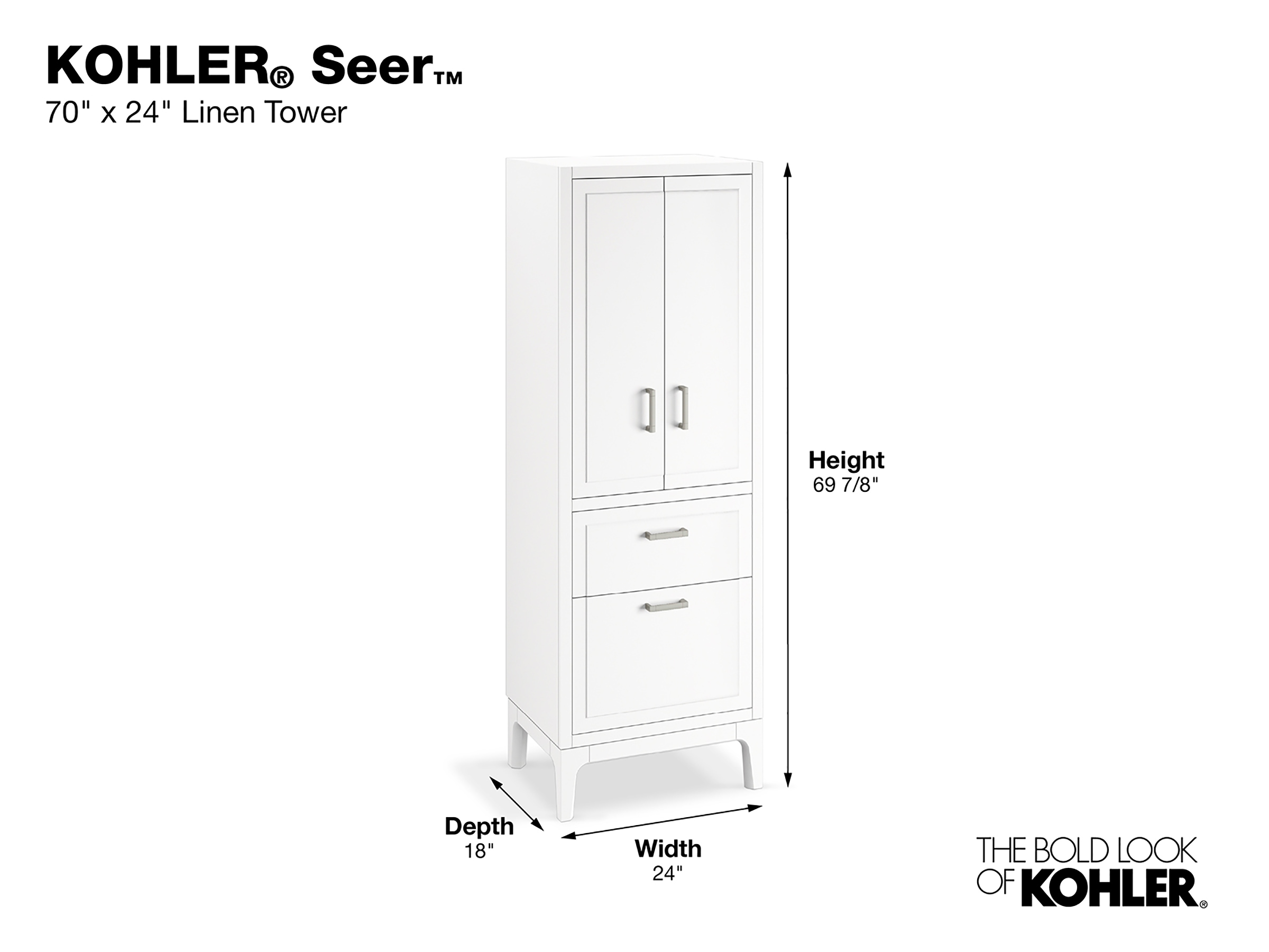 KOHLER 33556-ASB-0 Linen-Cabinets - View #8