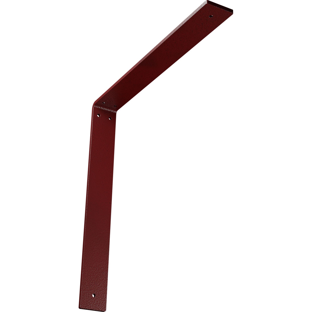 Ekena Millwork BKTM02X16X16HAHRE Hamilton 16-in x 2-in x 16-in Red Steel Countertop support bracket