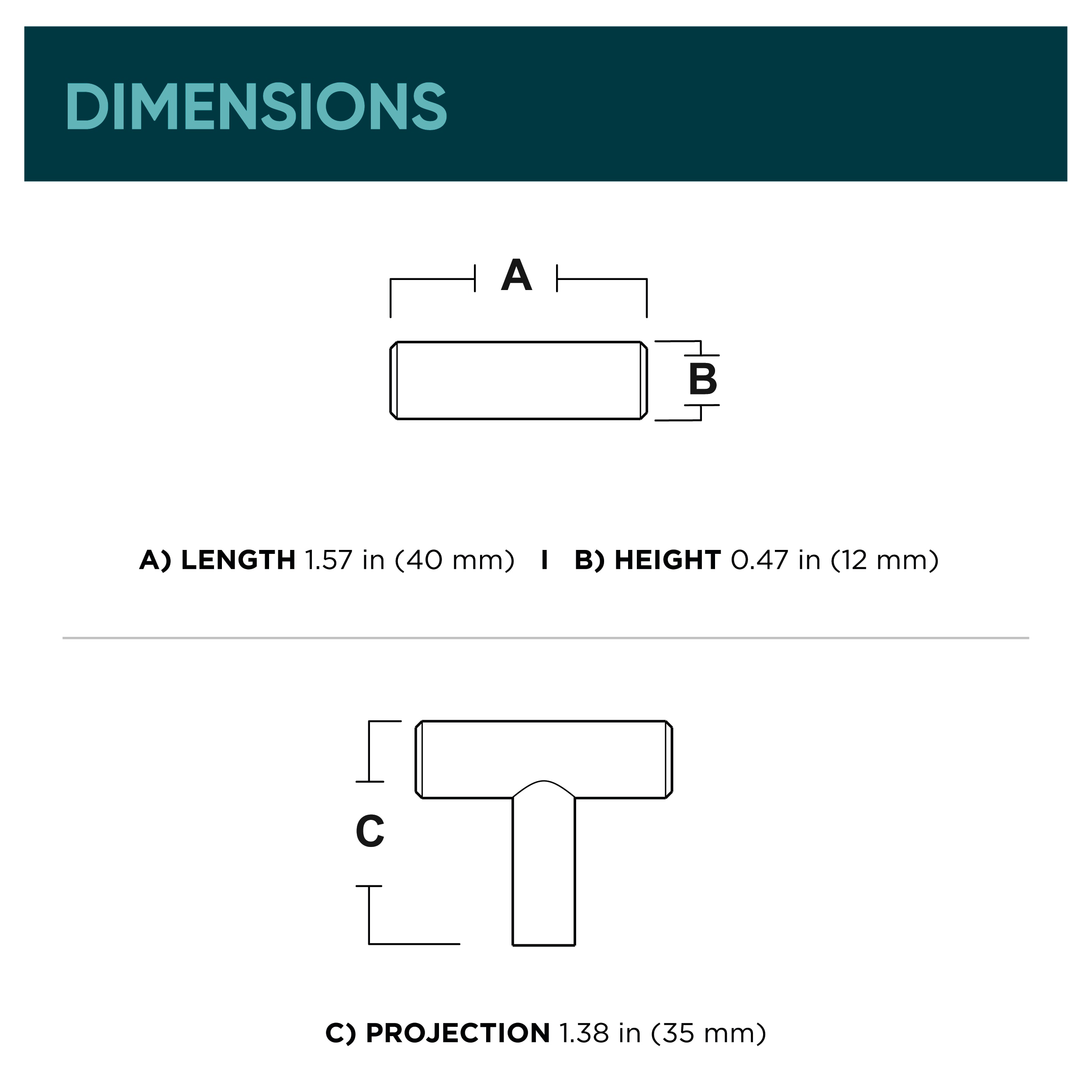 Origin 21 P15966W-SS-K1 Cabinet-Knobs - View #5