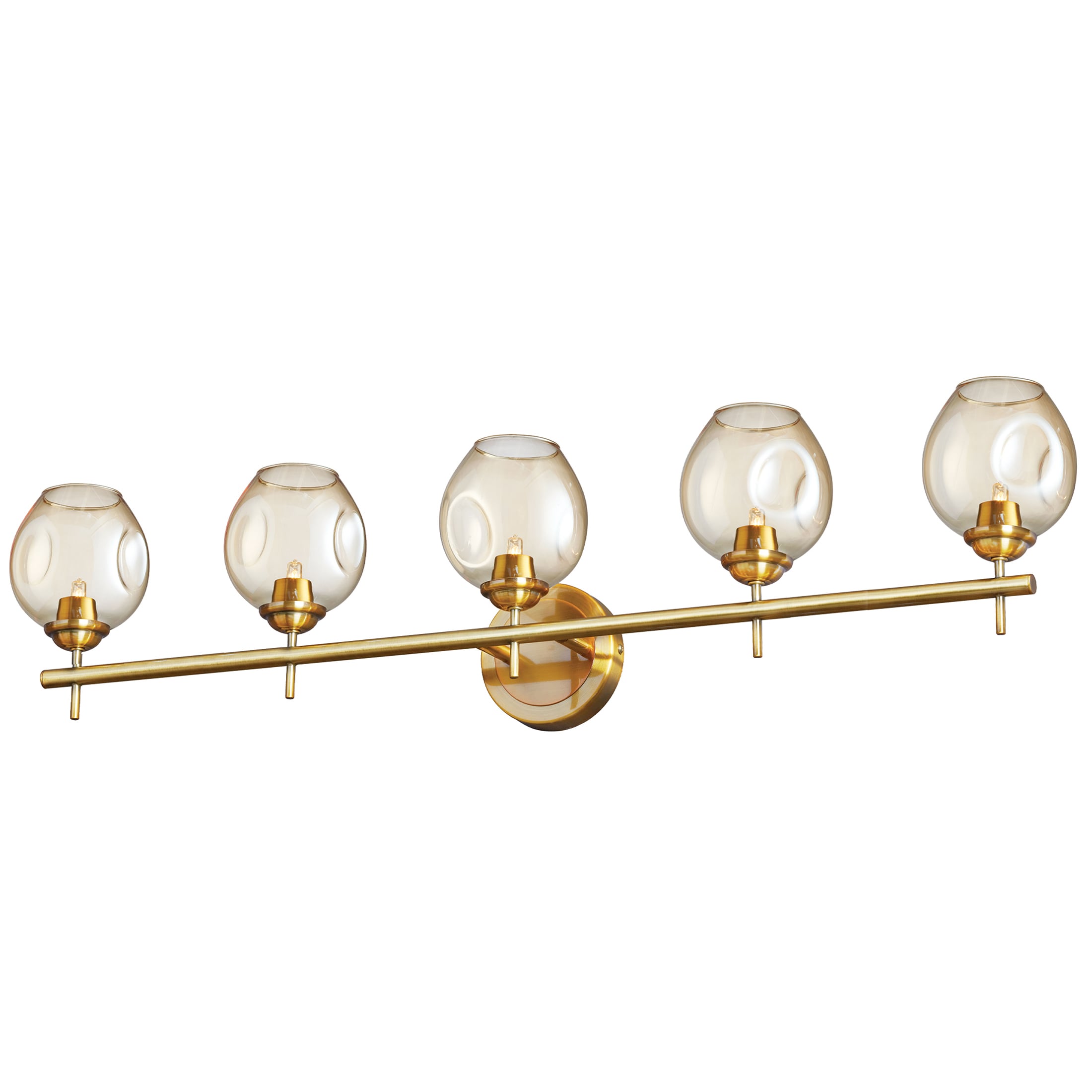 Dainolite ABI-365W-VB Abii 37.5-in 5-Light Antique Bronze Transitional Vanity Light