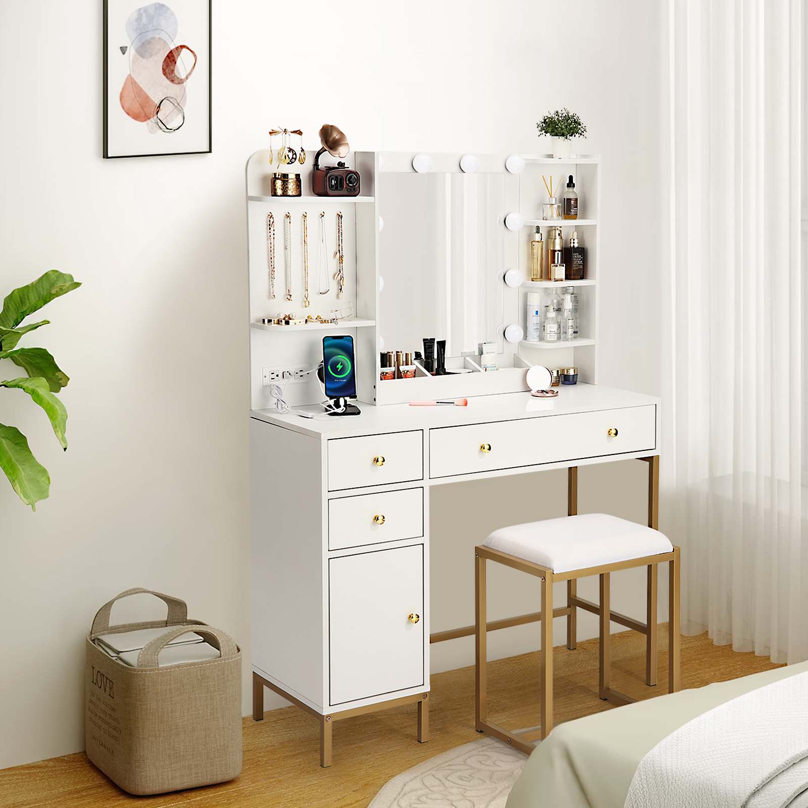 Qeetex JXNAG-PHO-146SH09I Bedroom-Vanities - View #7