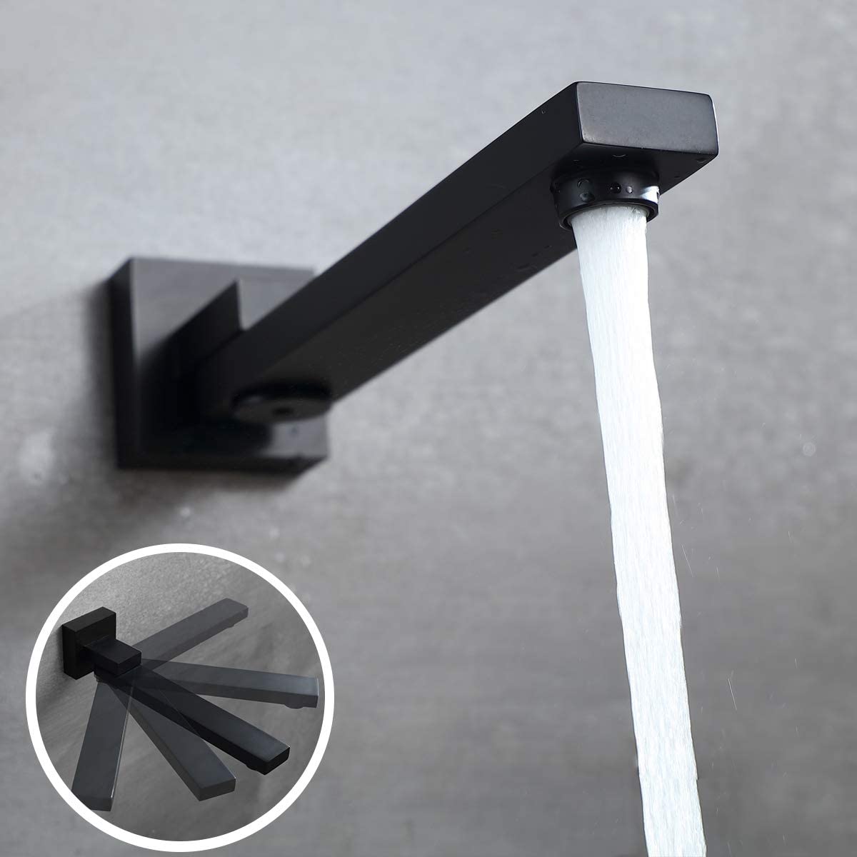 WELLFOR WB-SHT001MB Showerhead-Bar-Panels - View #8