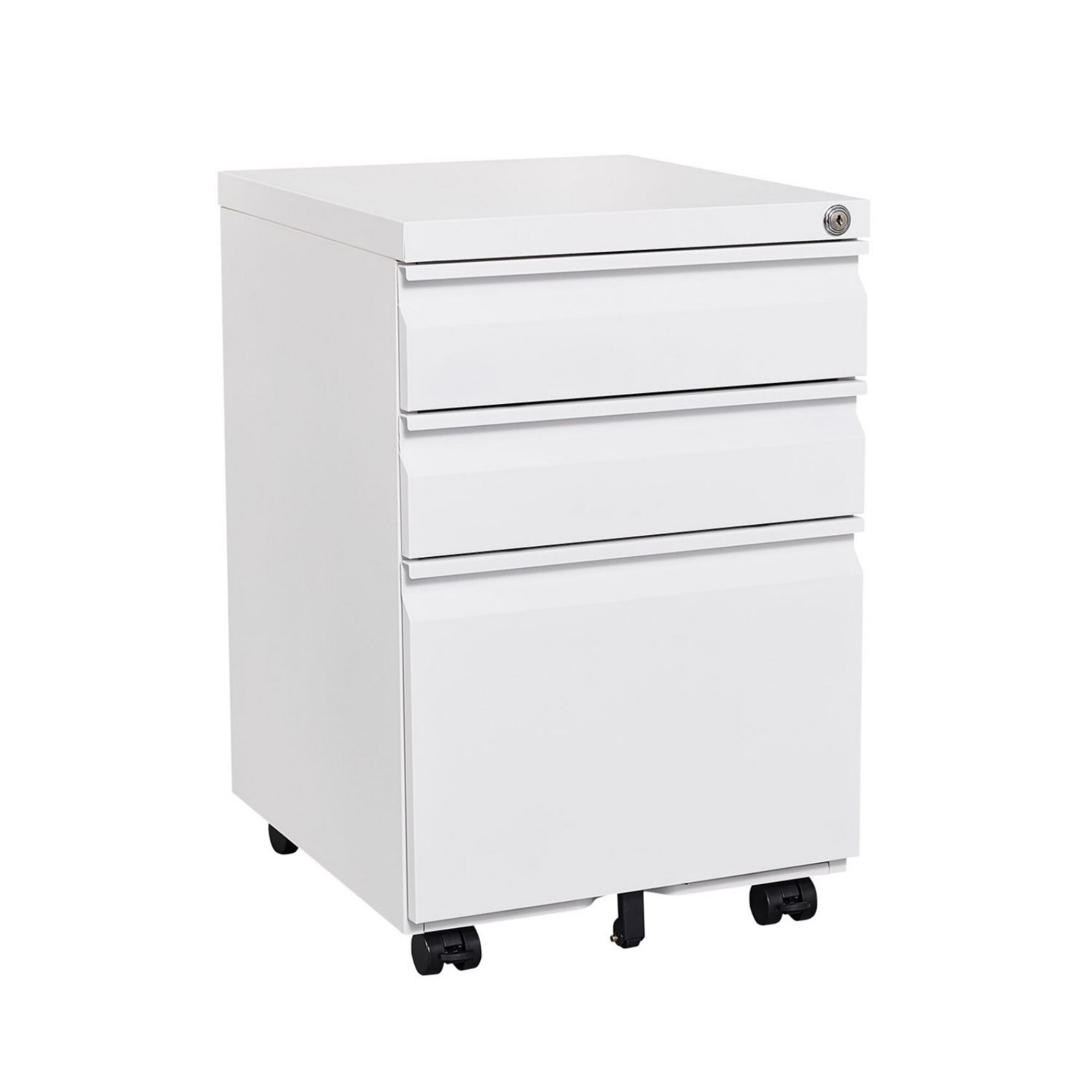 Maocao Hoom White 3-Drawer 15.35-in File Cabinet