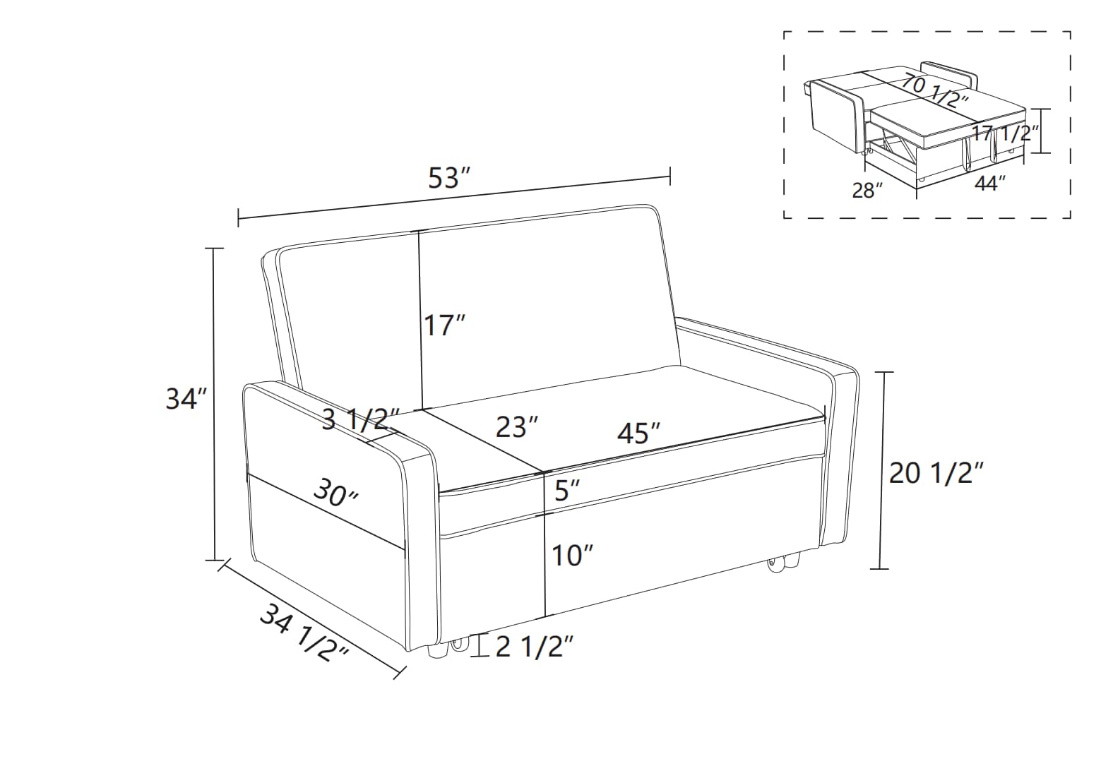 Siavonce XHW1321S00001 futons - View #2