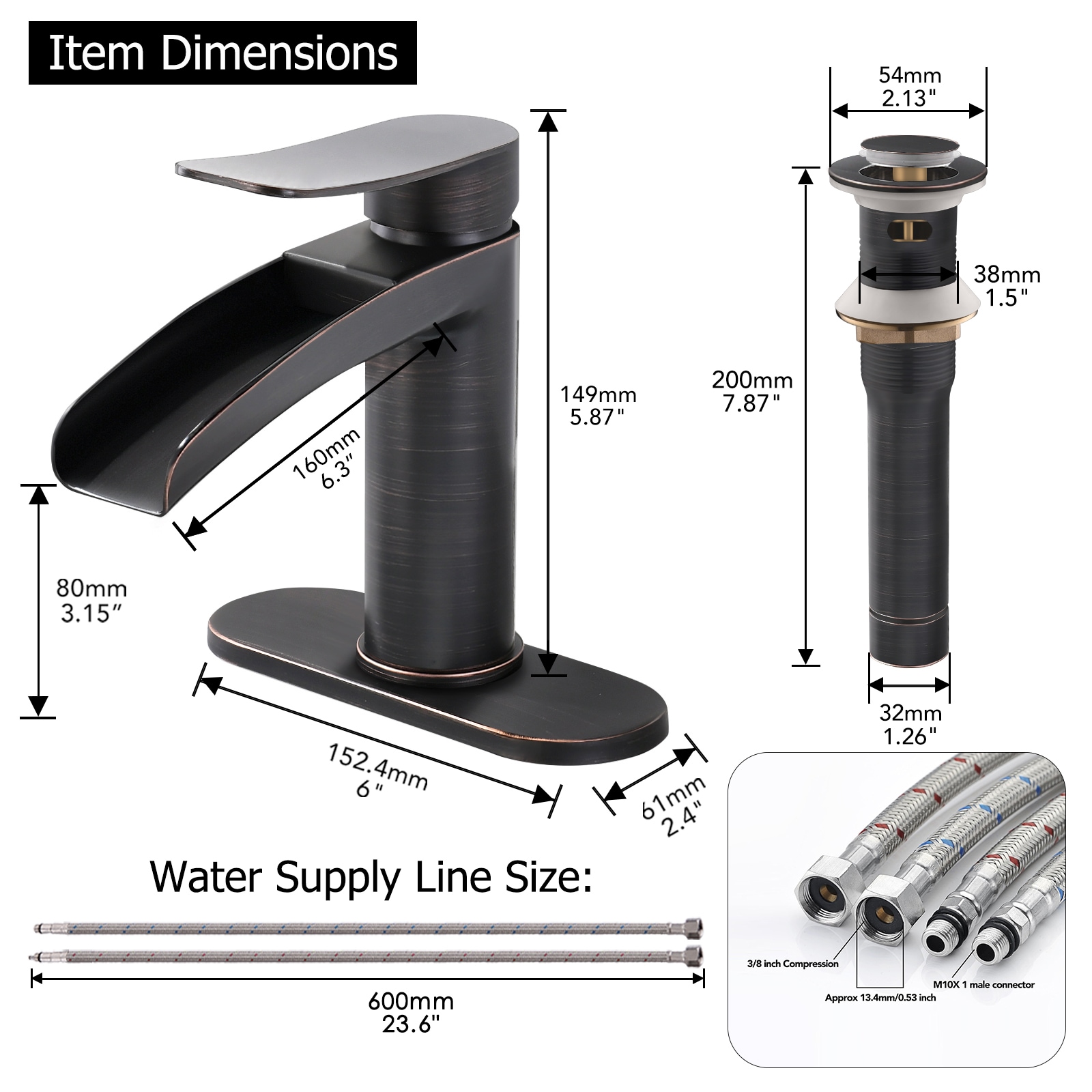 Phiestina LWNS-SF-01-ORB Lavatory-Faucets - View #4