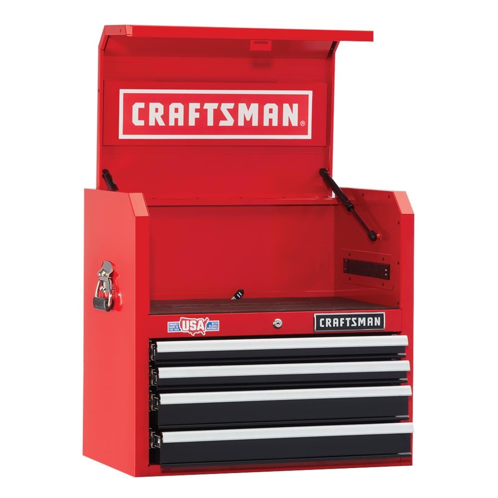 2000 Series 26-in W x 24.5-in H 4-Drawer Steel Tool Chest (Red) | - CRAFTSMAN CMST22641RB