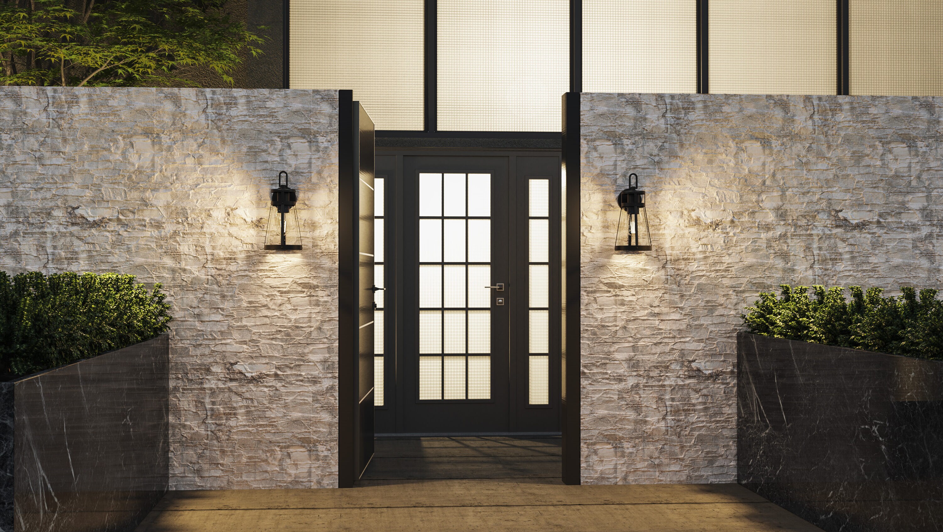 Quoizel BAB8408MBK Outdoor-Wall-Lighting - View #4