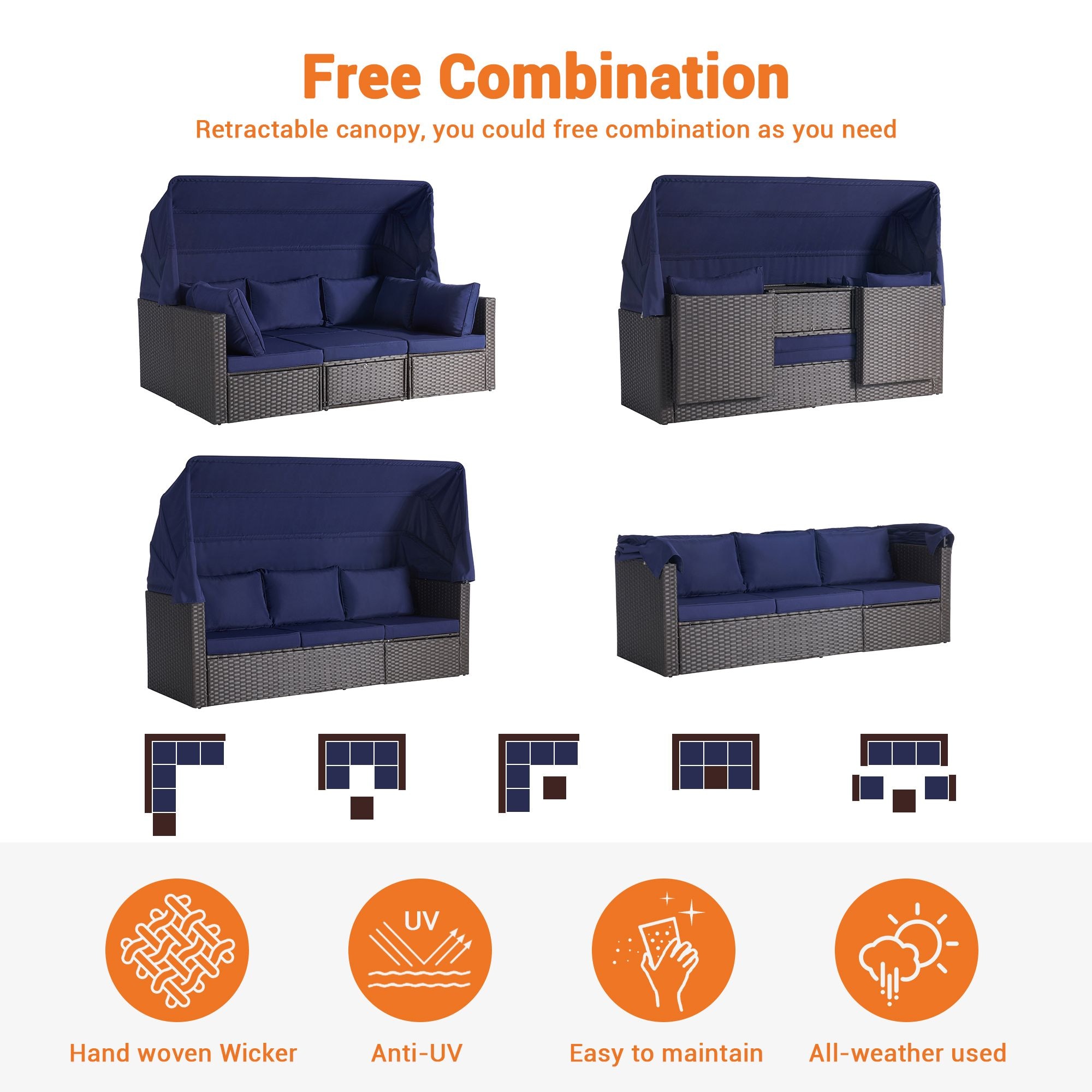SANSTAR L-WS-LP1-BU Patio-Conversation-Sets - View #3