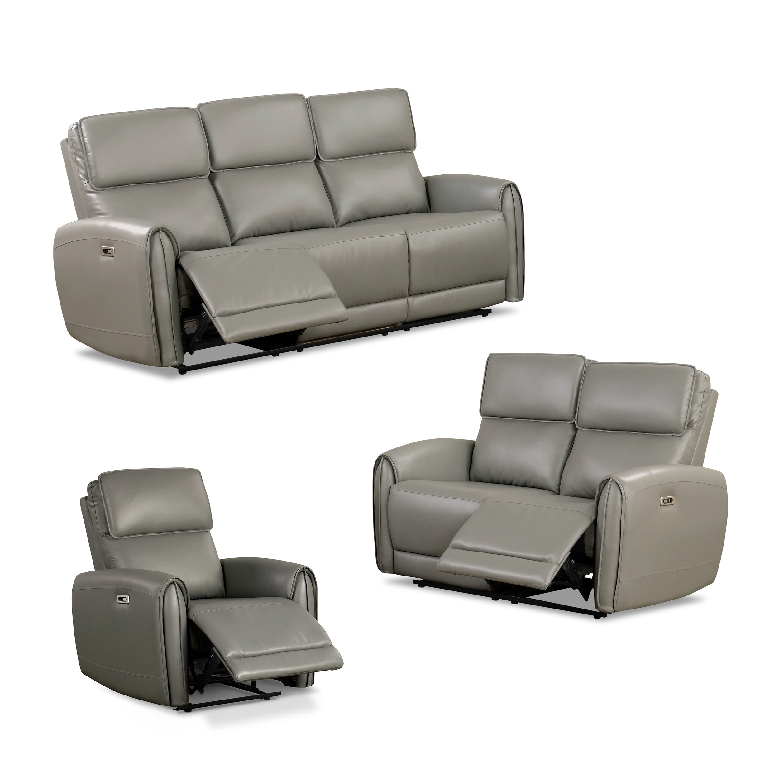 Furniture of America IDF6012GYPM-3PC Living-Room-Sets - View #2
