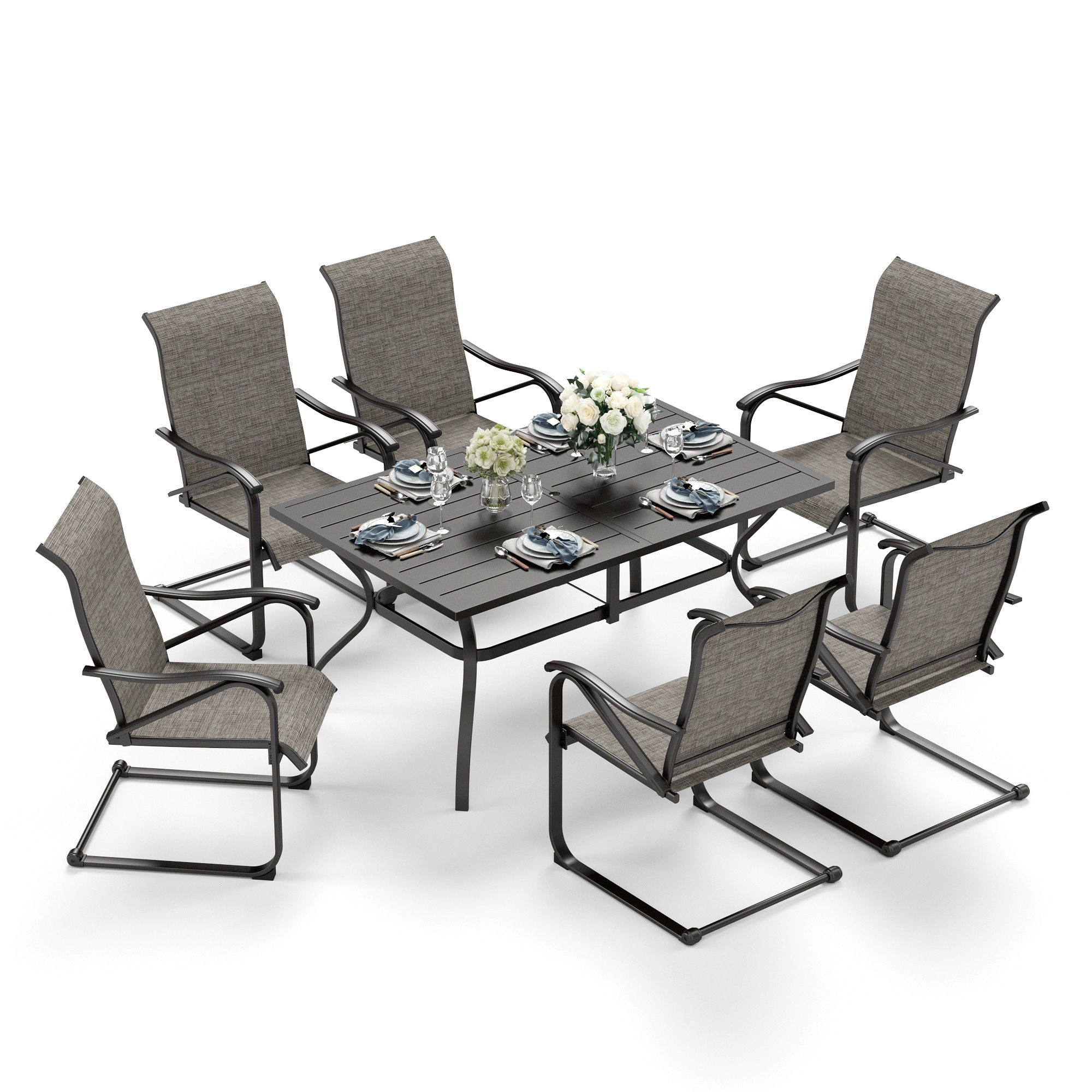 Sunshine Valley TC7-E02GF105-060-4 Patio-Dining-Sets - View #12