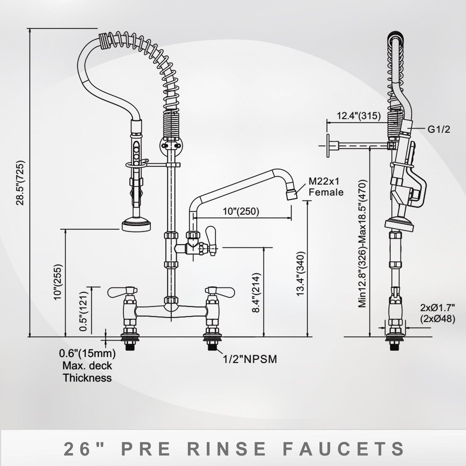 WOWOW 2315100C-26-LW Kitchen-Faucets - View #5