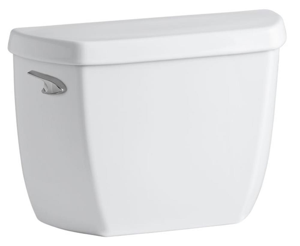 KOHLER Wellworth White 1.28-GPF Single-Flush High Efficiency Toilet ...