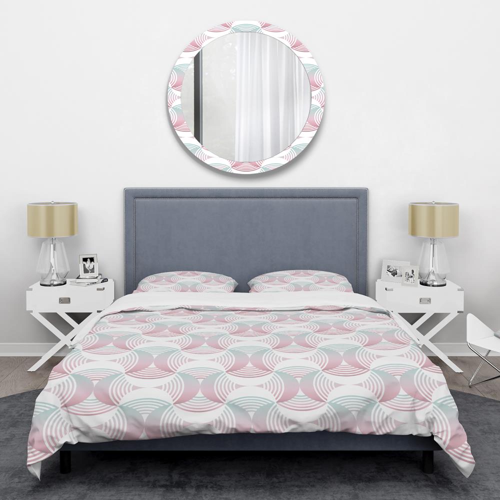Designart BED24427-K 3 -Piece Purple King Duvet cover Set