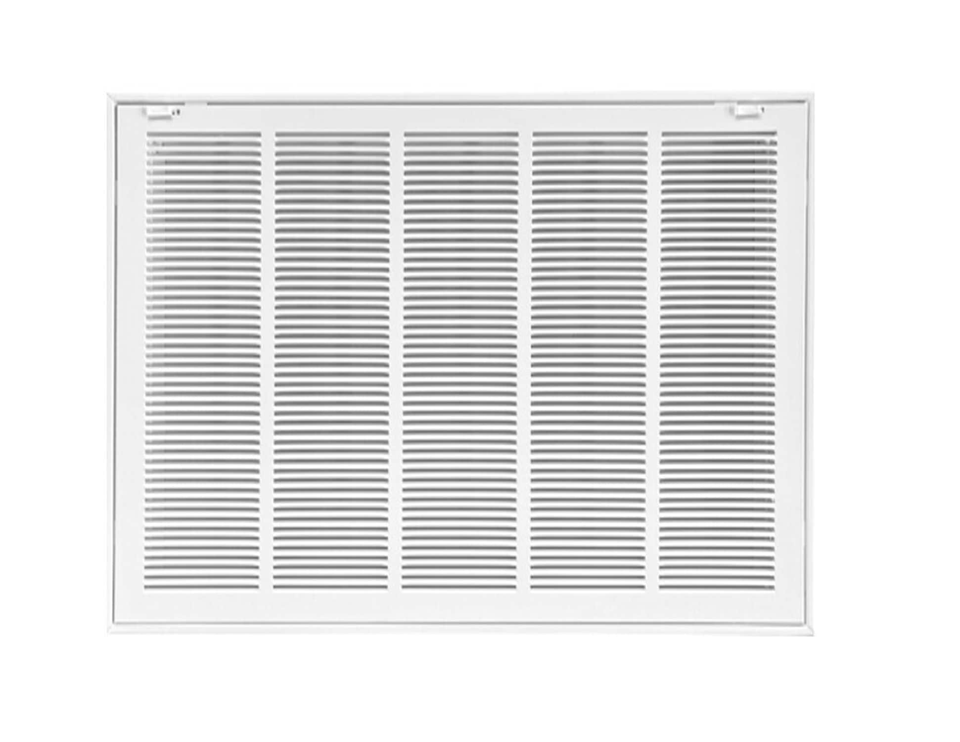 RELIABILT 7223020WH 30-Inches x 20-Inches Steel White Sidewall/Ceiling Return air filter grille