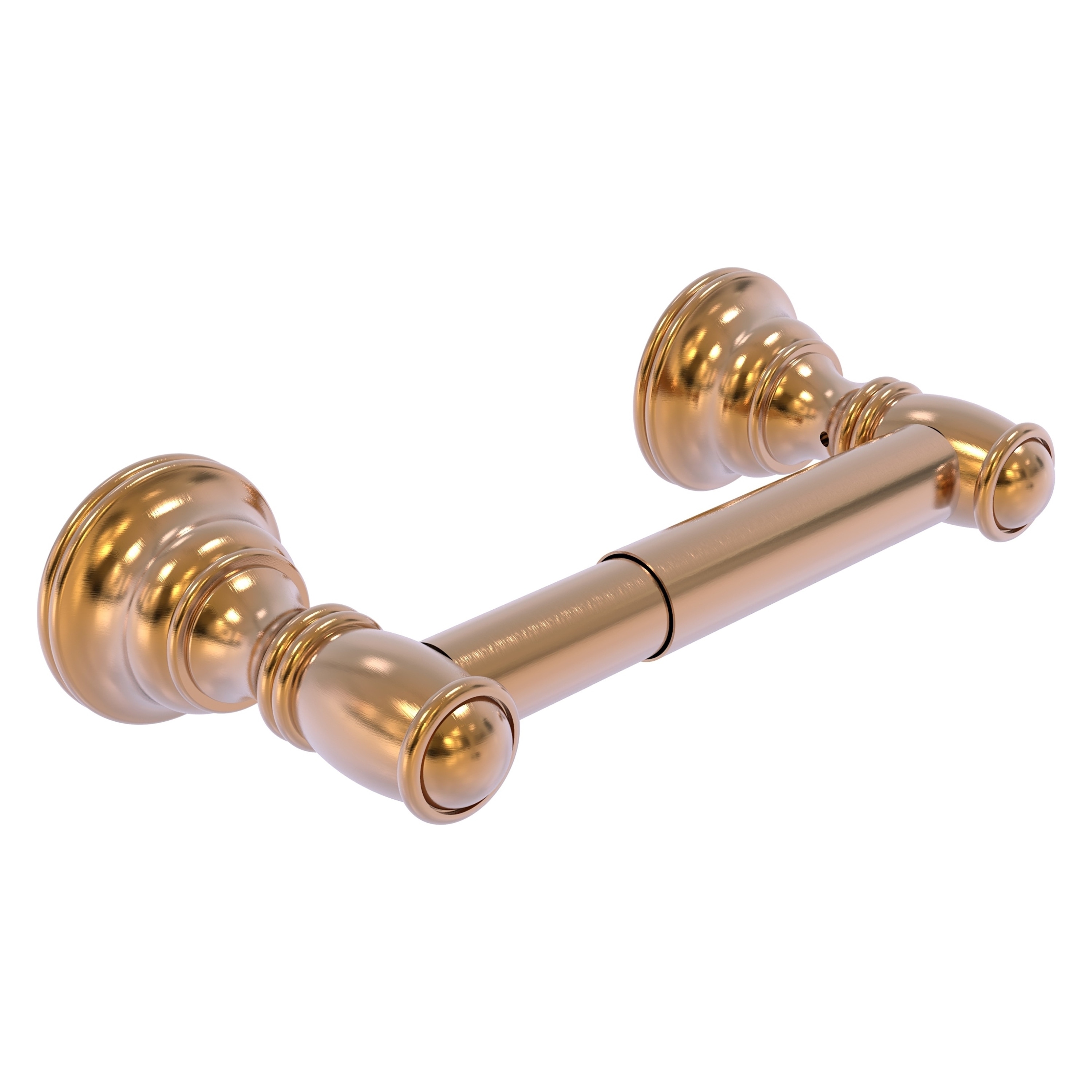 Allied Brass CL-24-BBR Carolina Brushed Bronze Wall mount Double post Toilet Paper Holder 1 -Rolls with Storage