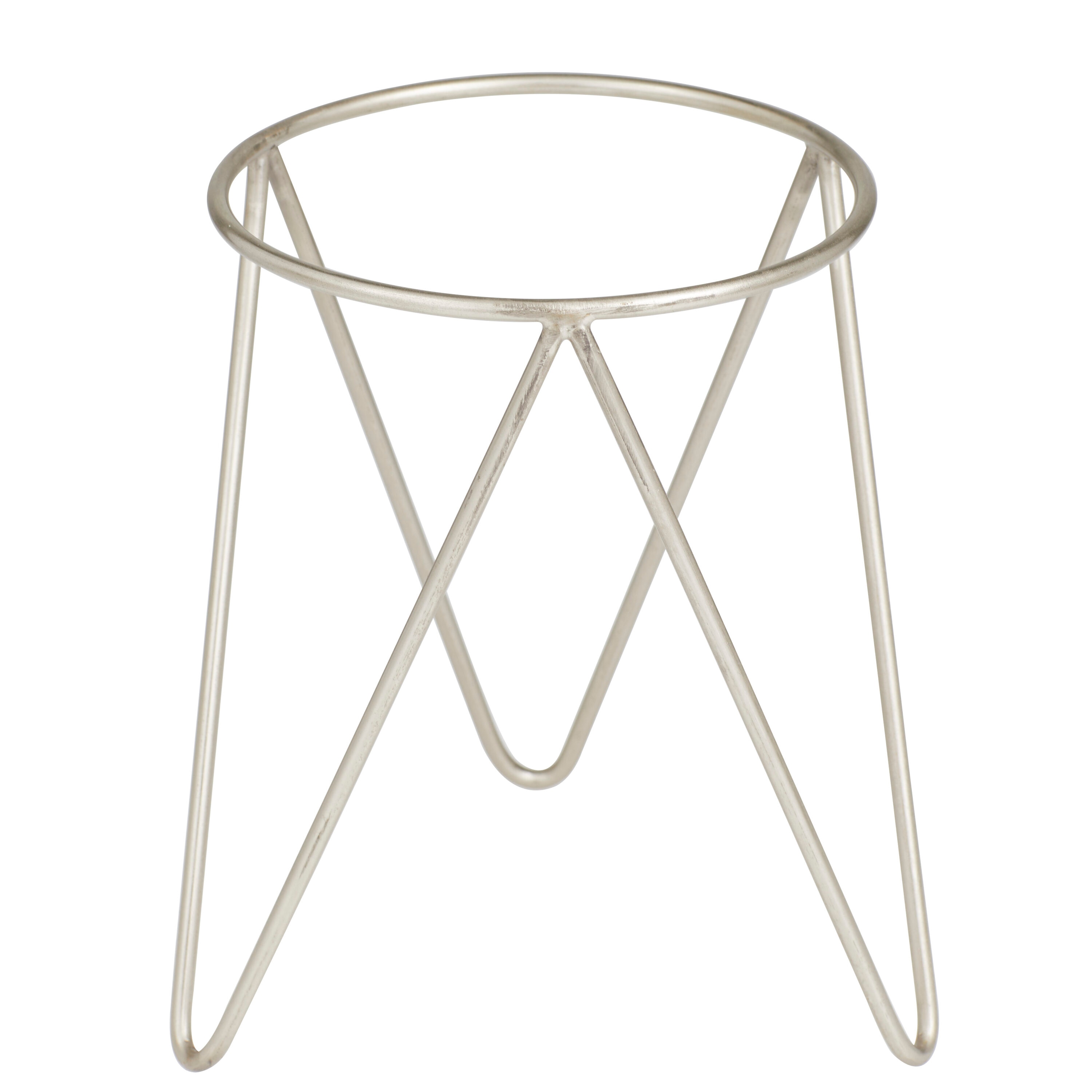 CosmoLiving Modern Silver Metal Planter Set of 2