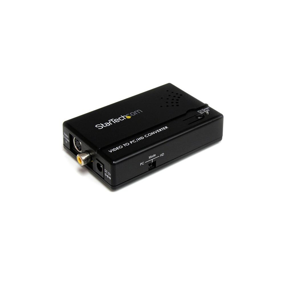 StarTech TCNCD386402  ST-VID2VGATV2 Composite and S-Video to VGA Video Scan Converter