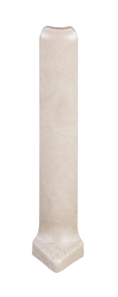 Emser Citadel Ivory Porcelain Cove Corner Tile (1-in x 6-in)