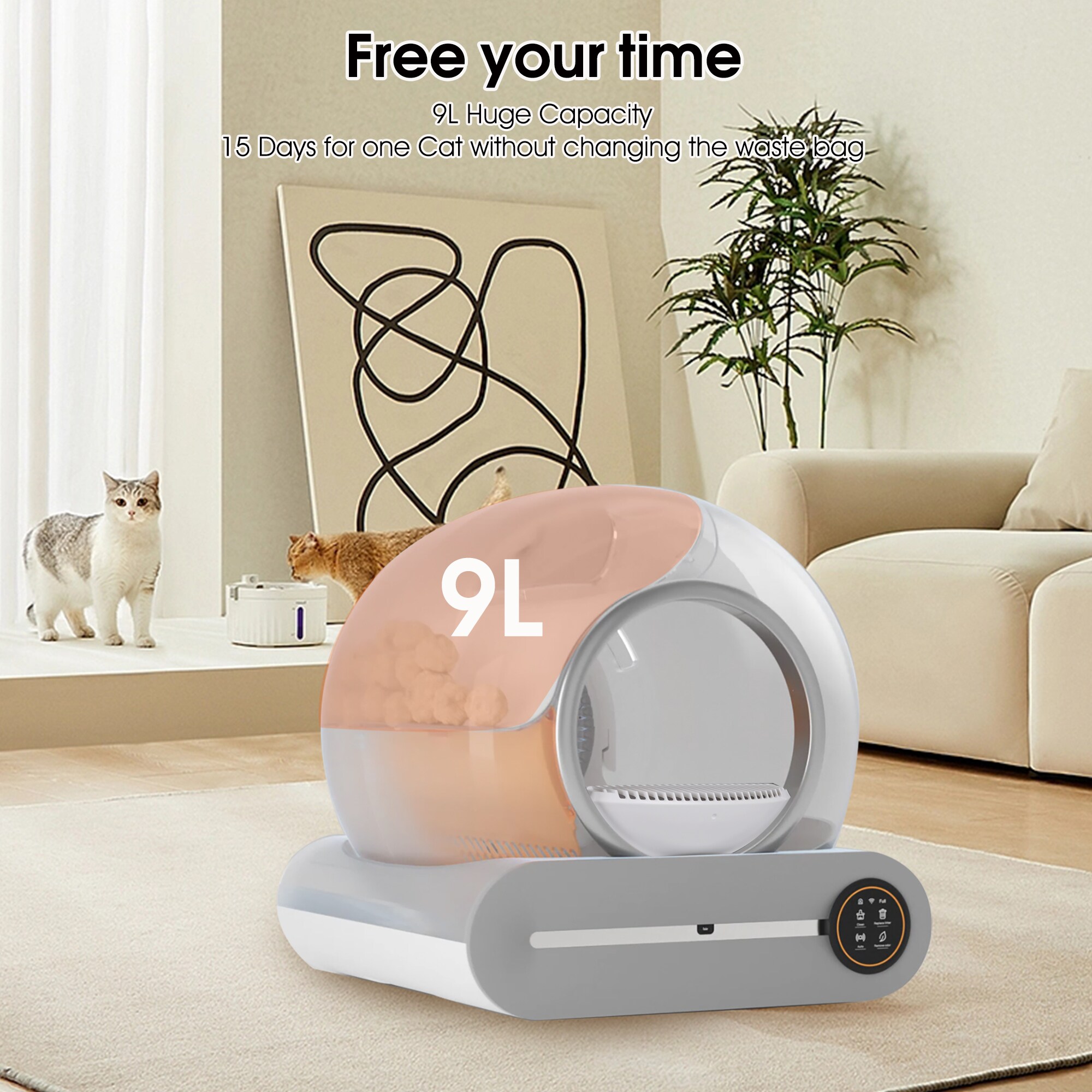 Siavonce XHGRT3A Cat-Litter-Box - View #2