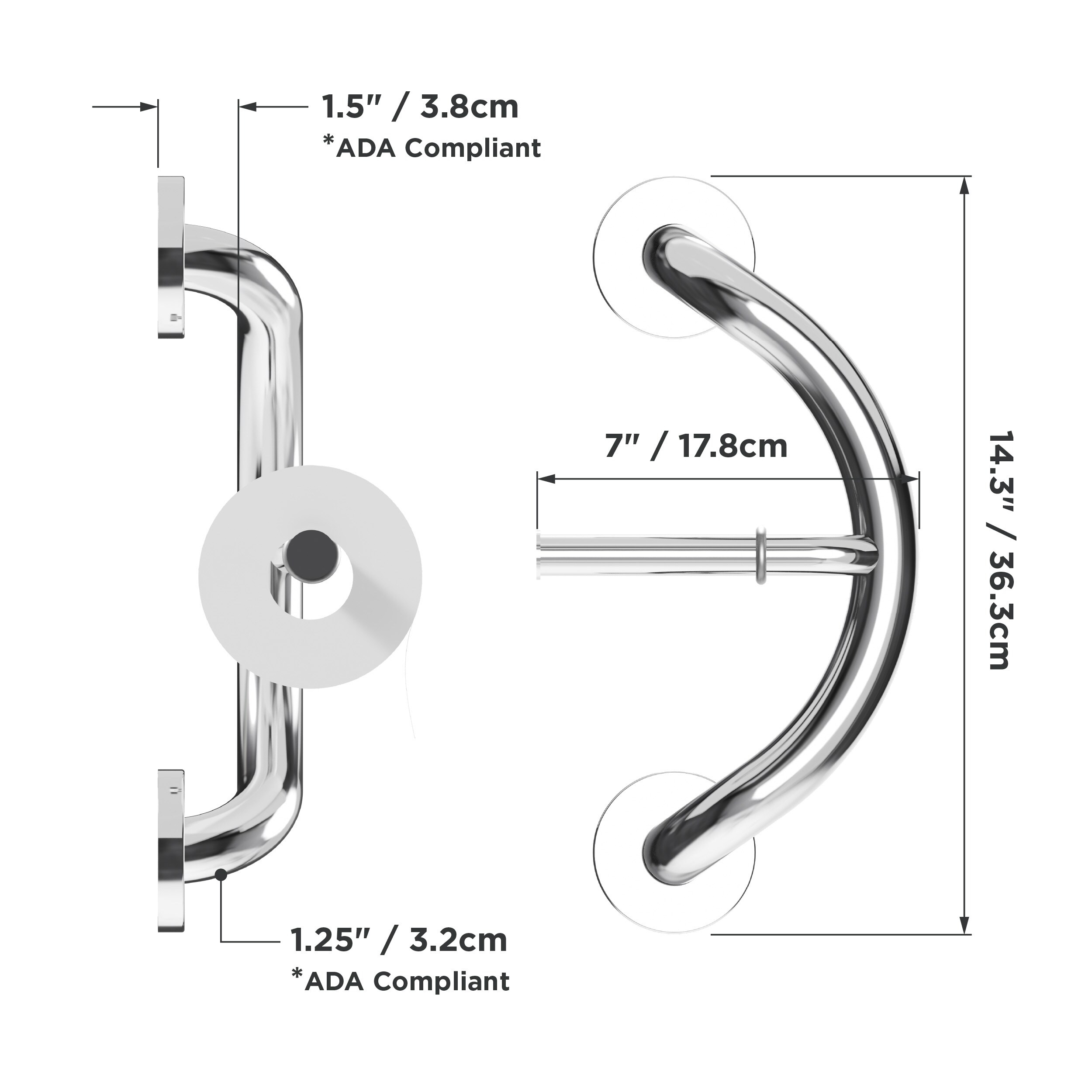 HealthCraft PLUS-TP-CP Grab-Bars - View #10