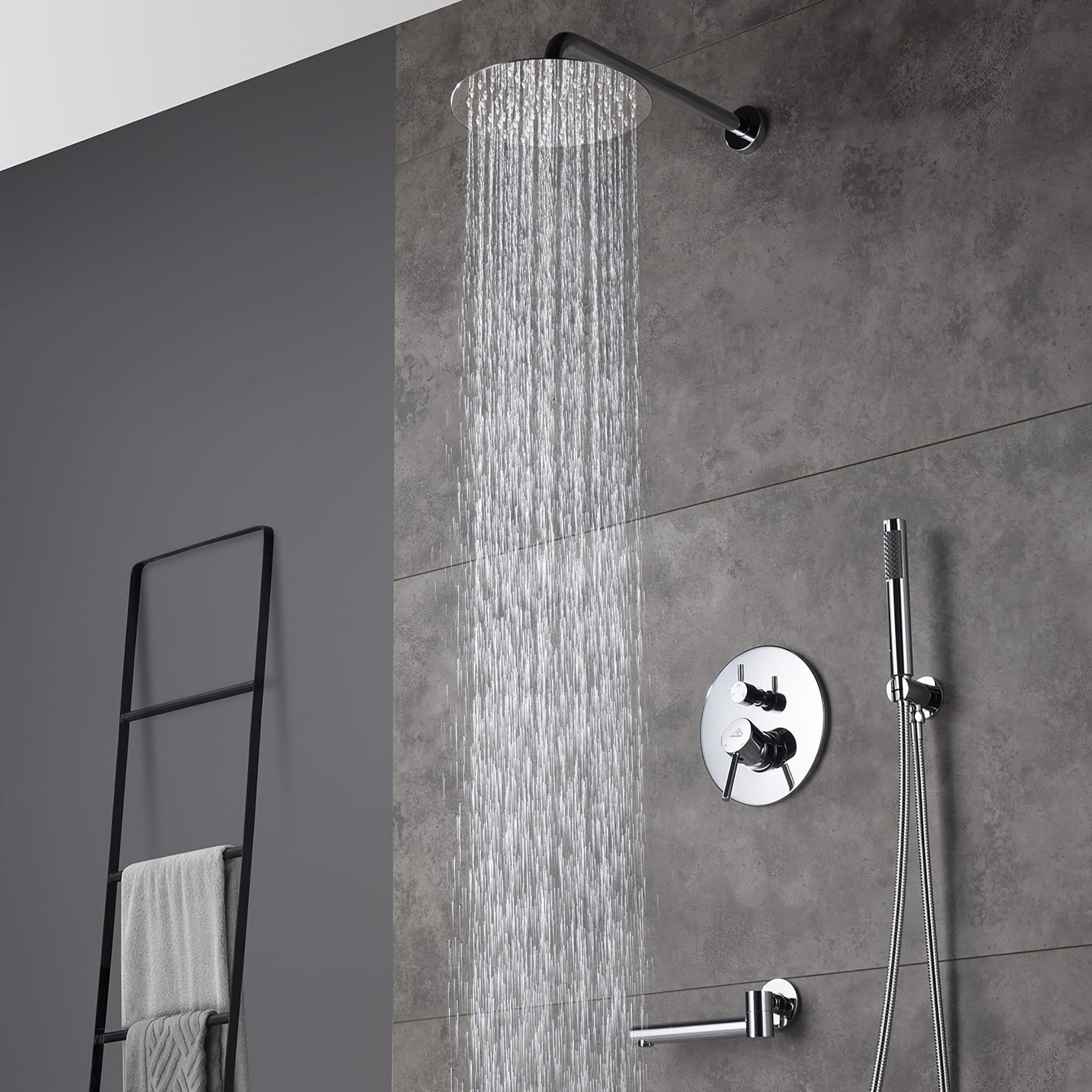 CASAINC M6202-A-10-CP Showerhead-Bar-Panels - View #5