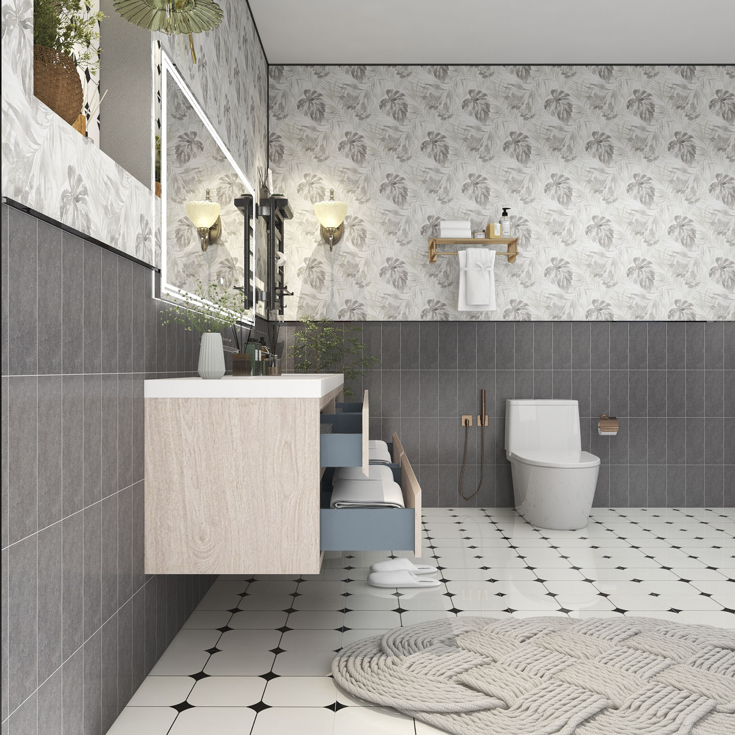 BV Better Vanity LOUIS84D-PW Bath-Vanity-Combo - View #7