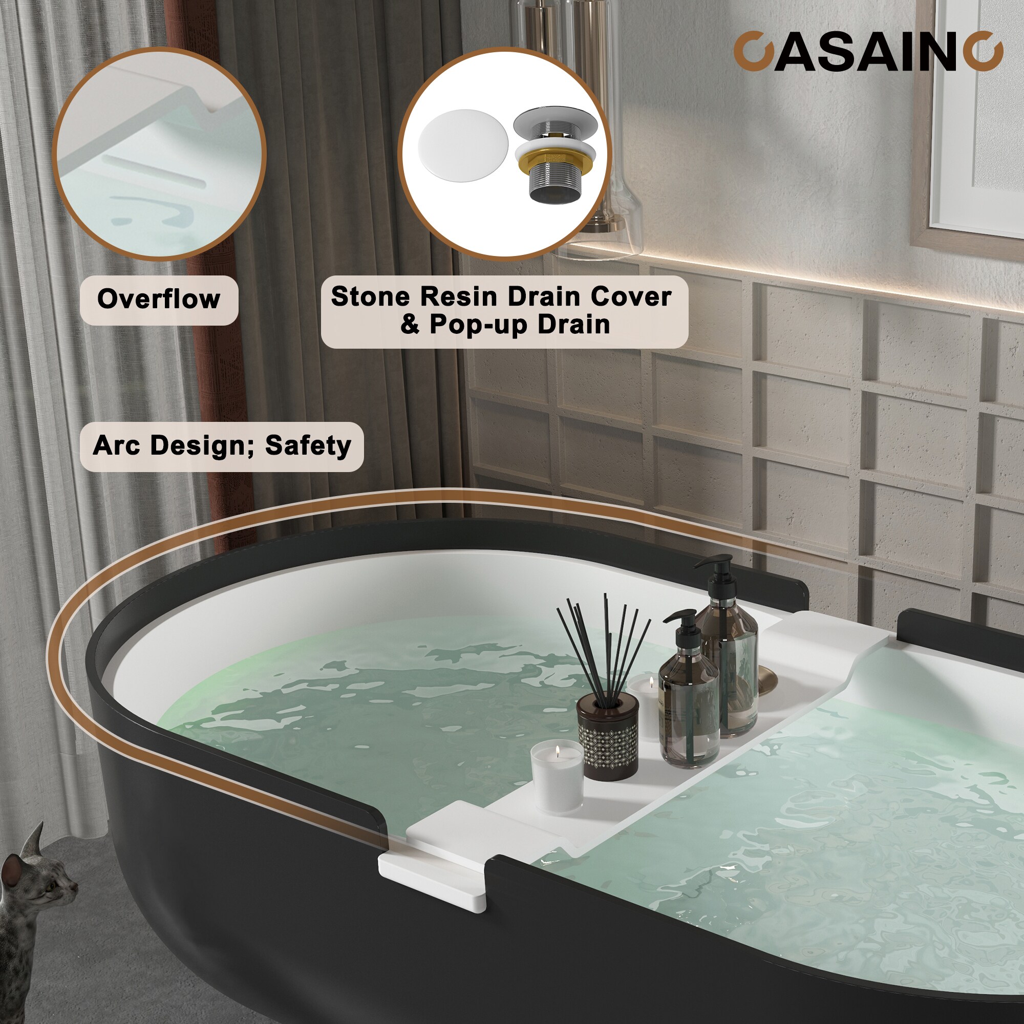 CASAINC CA-33-1700BW bathtubs - View #10