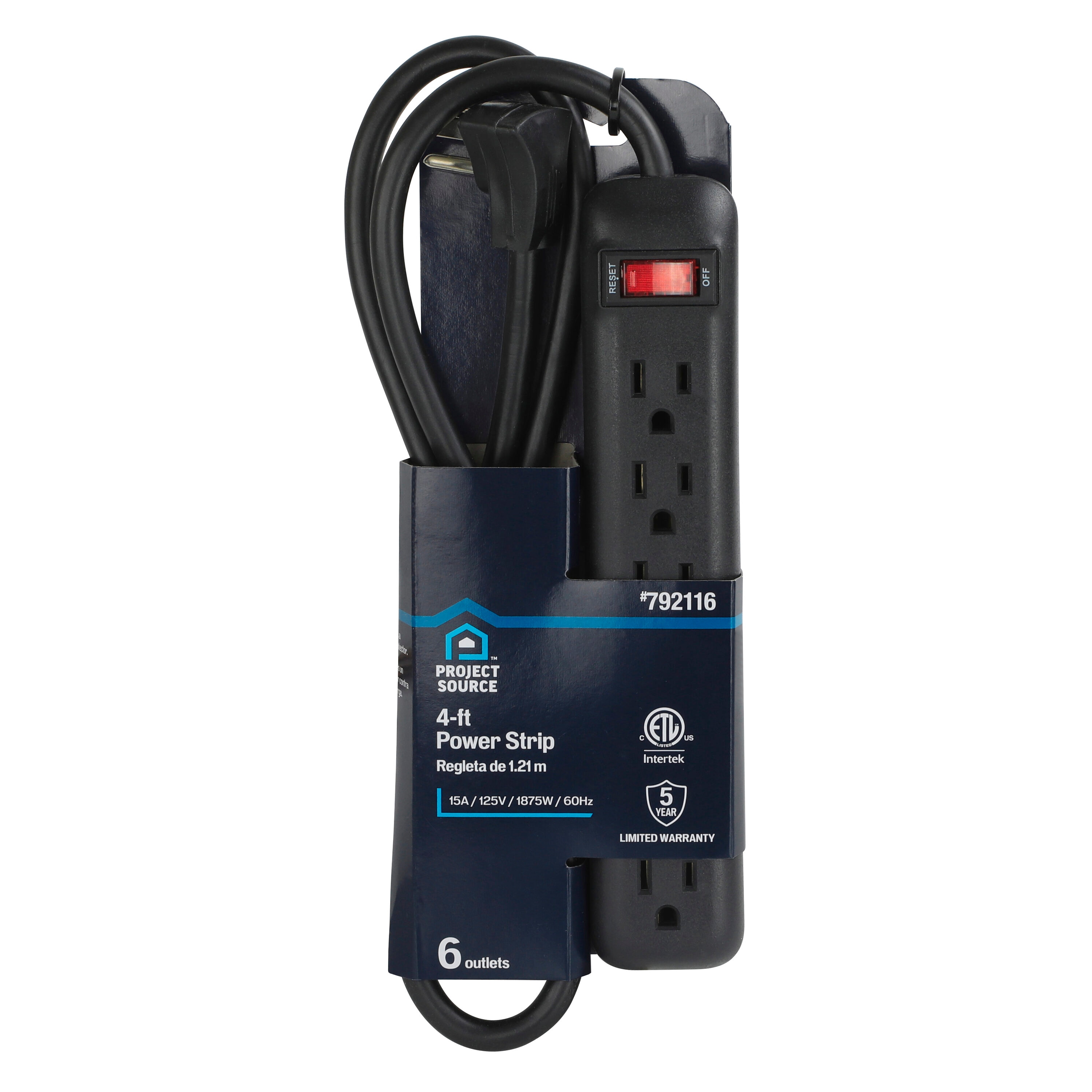 Extension Cords & Surge Protectors Length Measurement 4-ft