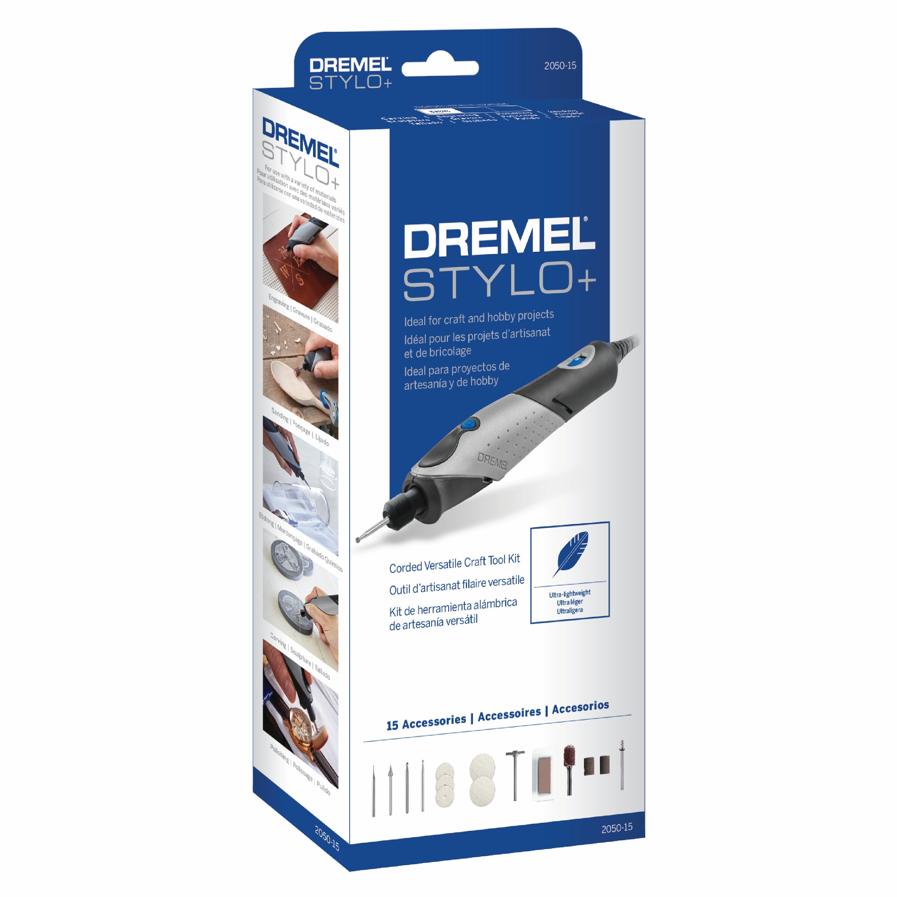 Dremel Stylo + 2050-15 Corded Craft Rotary Tool Kit Gray