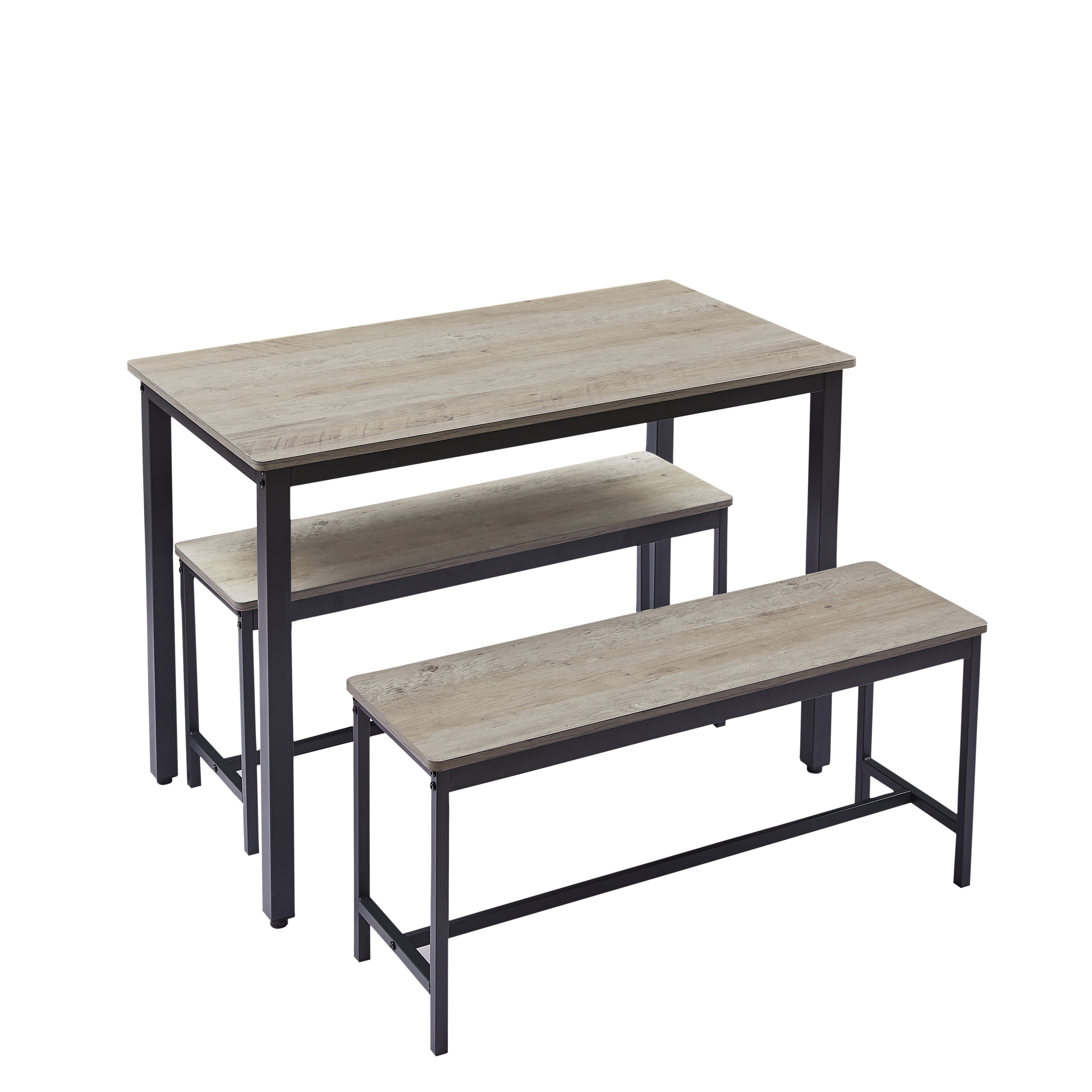 Flynama L-103941 Grey Contemporary/Modern Dining Room Set with Rectangular Table ( Seats 4 )