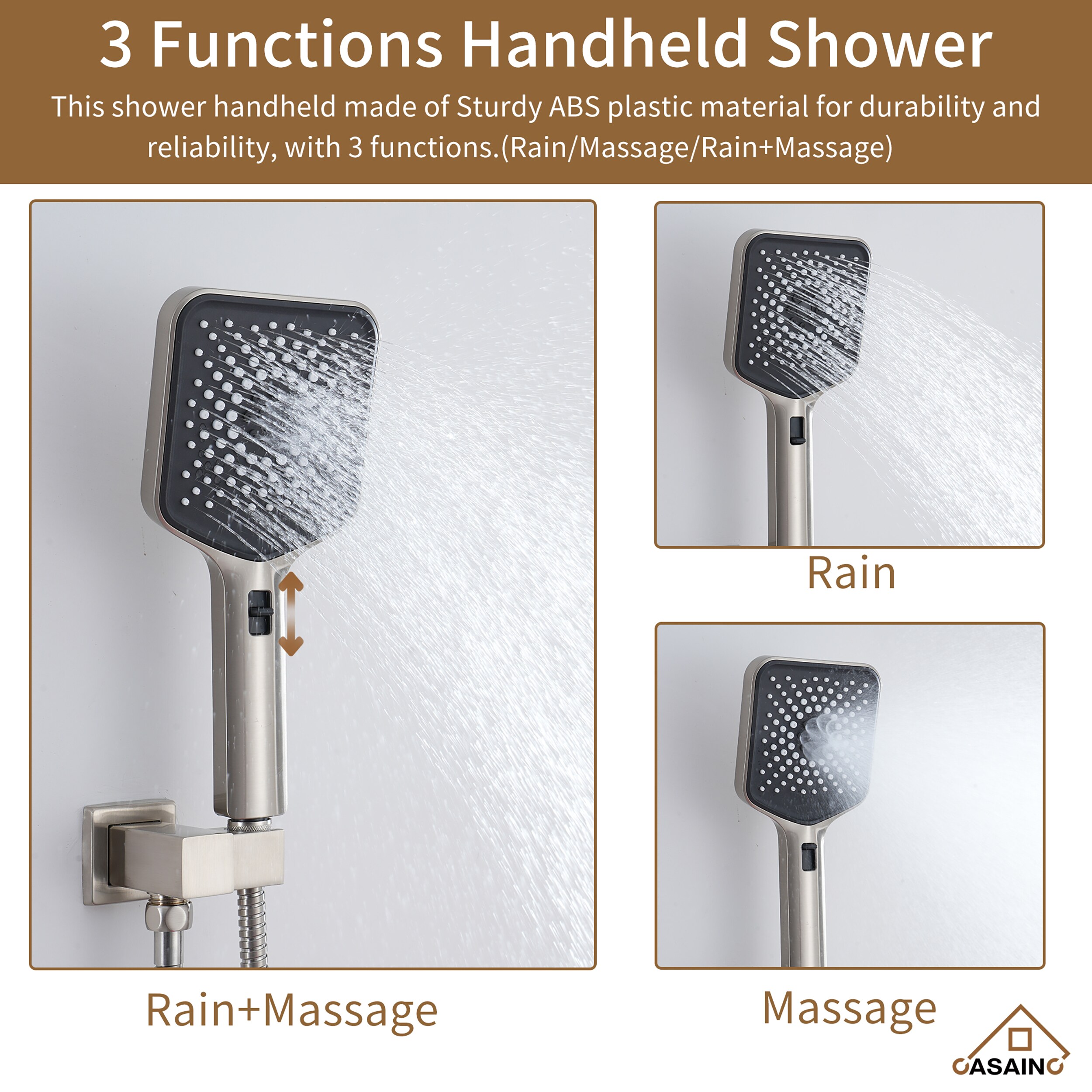 CASAINC CA-102009BV-3 Showerhead-Bar-Panels - View #5