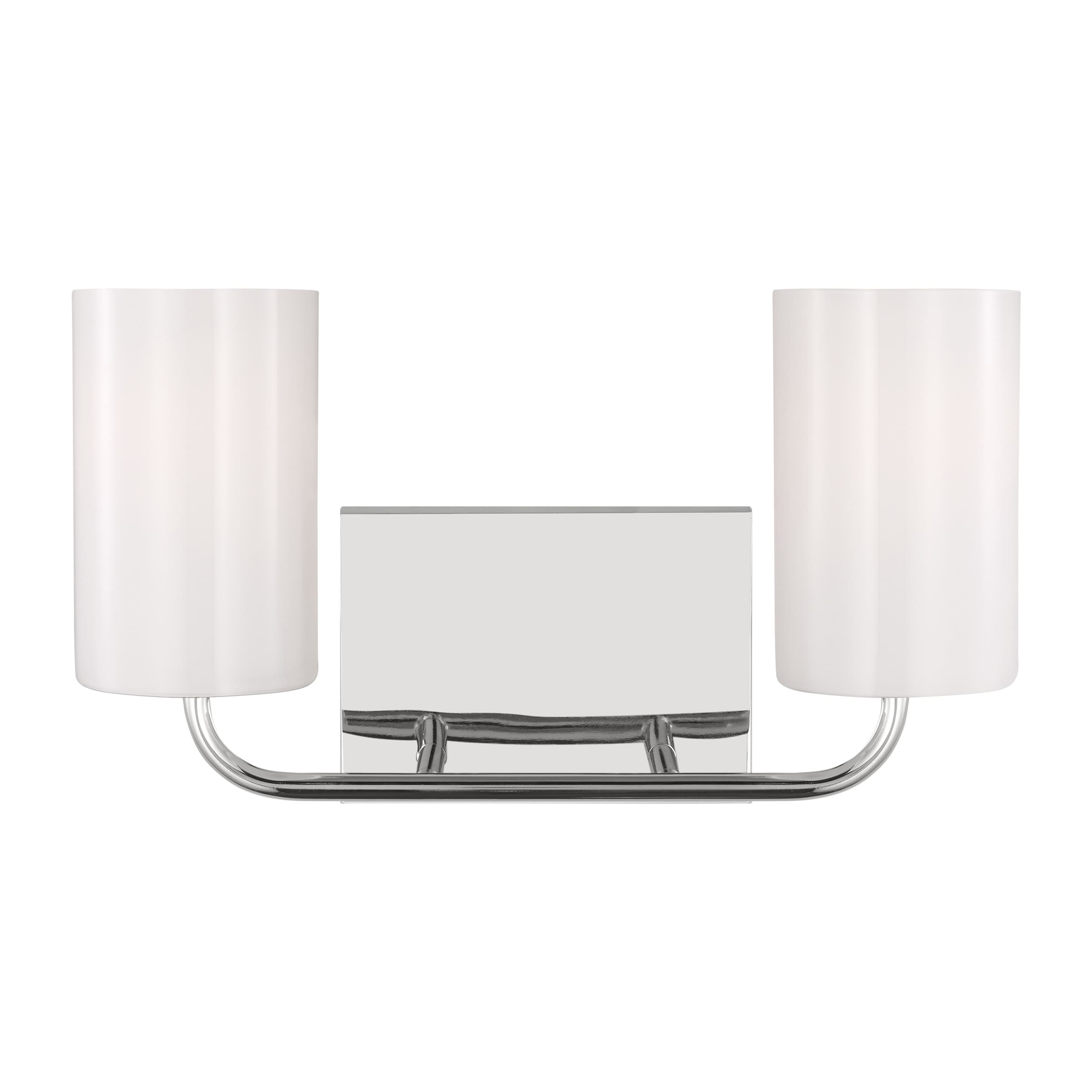 Generation Lighting GLV1002CH Rhett 15-in 2 -Light Chrome Modern/contemporary Vanity light