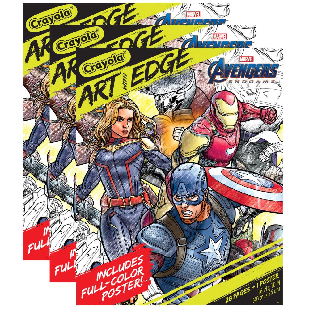 Marvel Avengers Activity Pad Coloring & Activity Booklets 3 Pack 