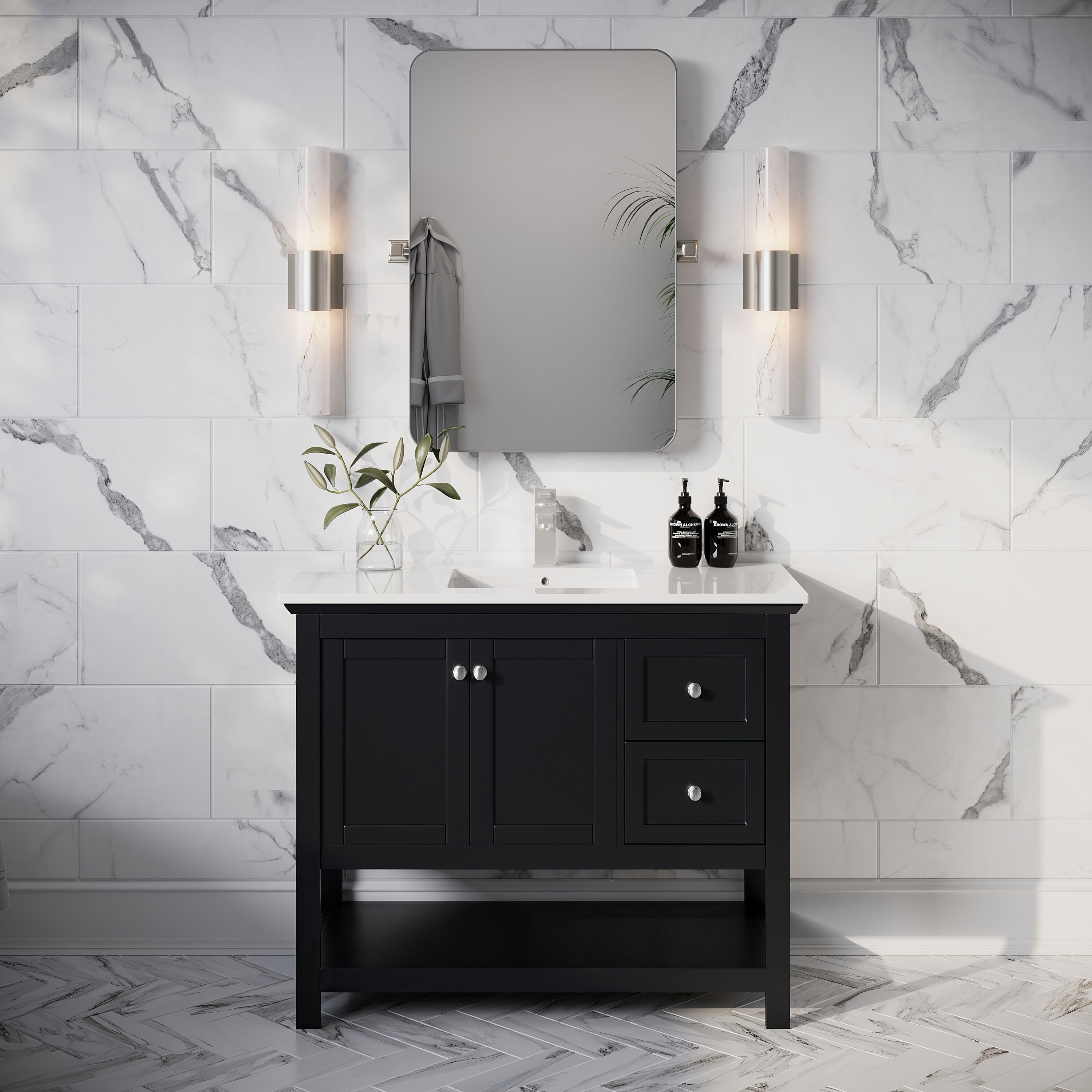 Fresca FCB2340BL-CWH-U Bath-Vanity-Combo - View #6