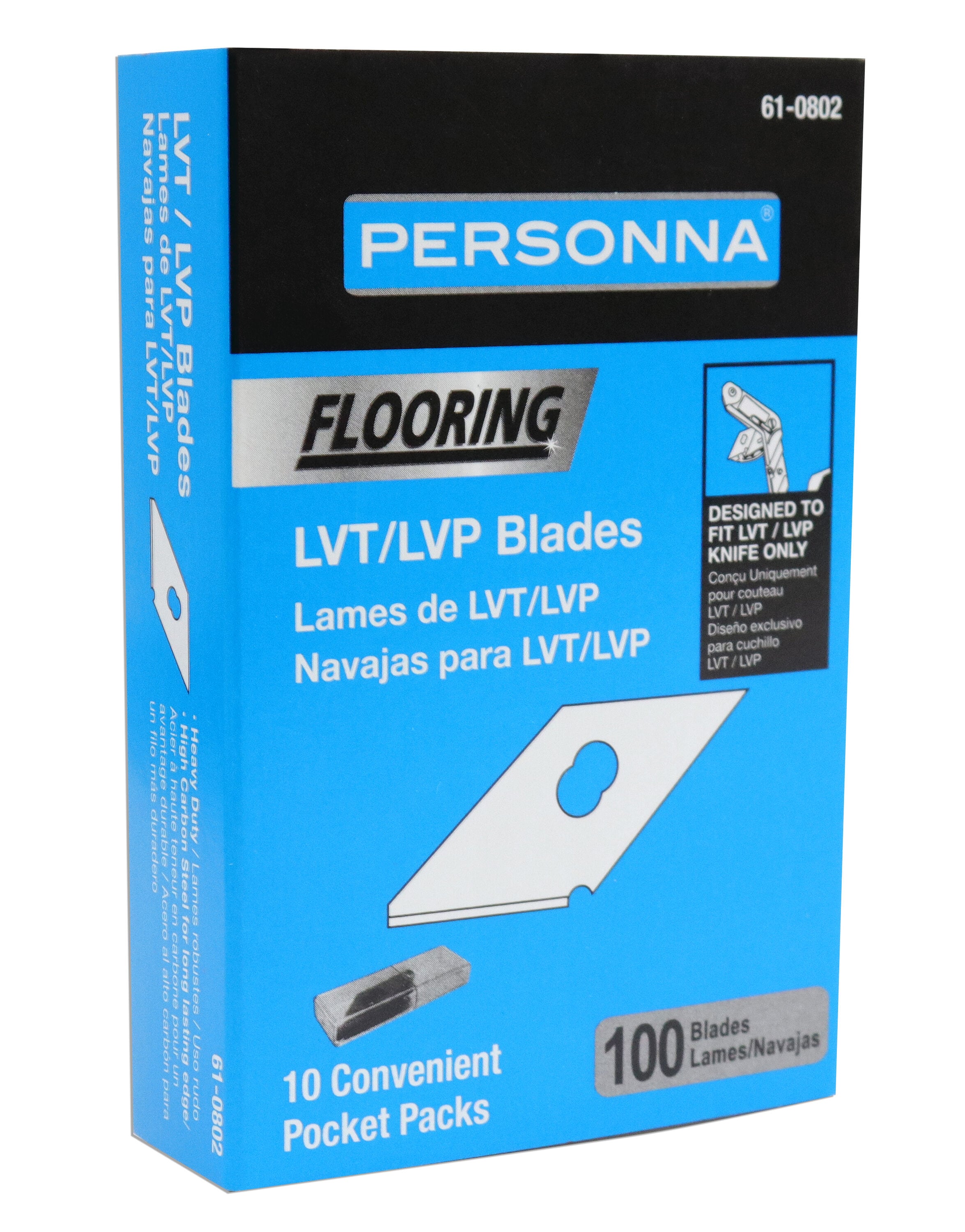 PERSONNA 61-0802-0000 LVT/LVP knife replacement blades Floor cutter replacement blade