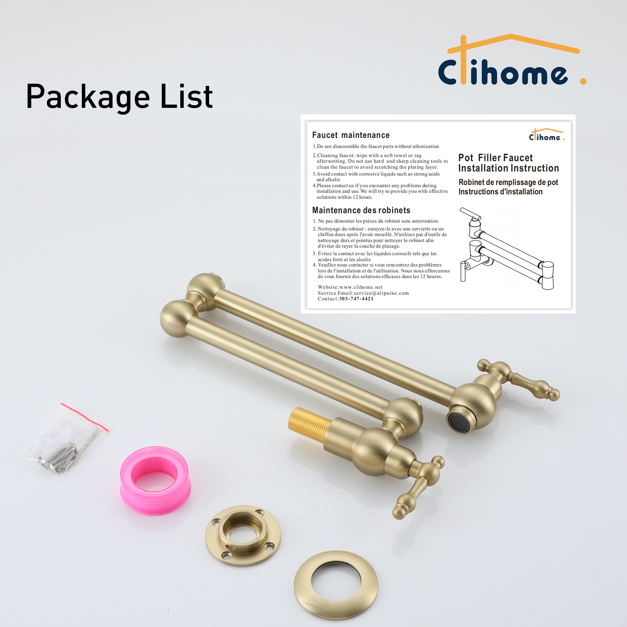 Clihome DG-KF45LSJ Kitchen-Faucets - View #10