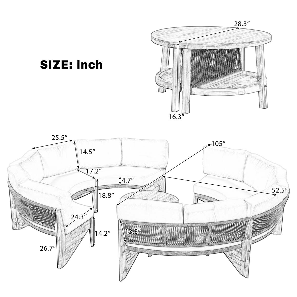 ModernLuxe L-WY000379AAE Patio-Sofas-Daybeds - View #8