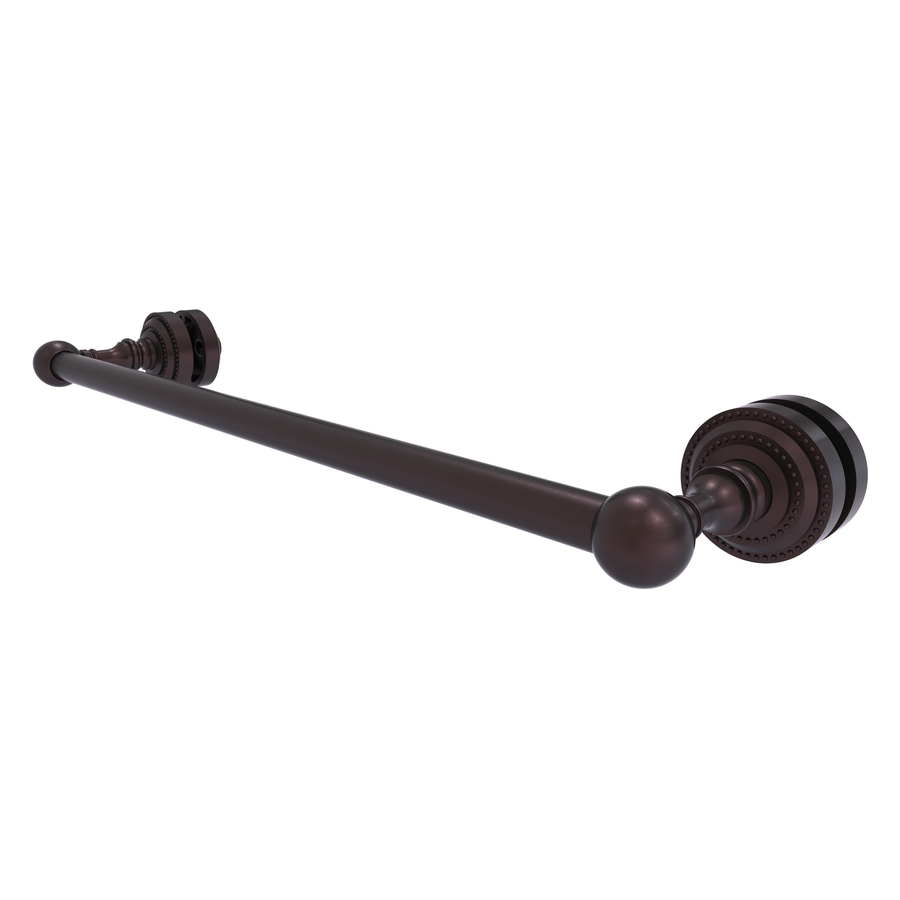 Allied Brass DT-41-SM-18-ABZ Dottingham 18-in Antique Bronze Wall mount Single Towel Bar