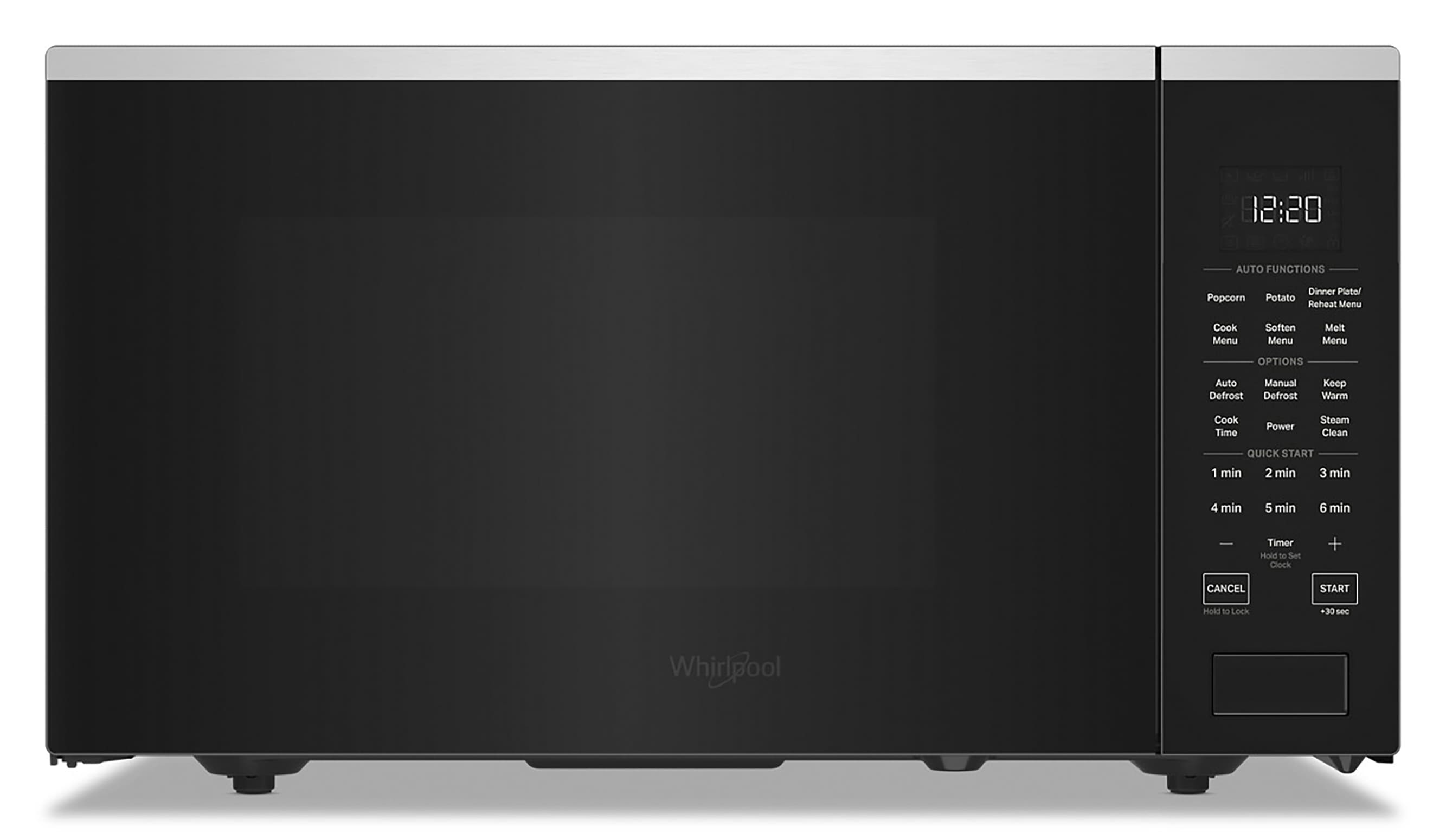 Whirlpool WMCS7022SZ 1.6-cu ft Large (Greater than 1.5-cu ft) 1700 -Watt Sensor Cooking Controls Countertop Microwave ( Fingerprint Resistant Stainless Steel )